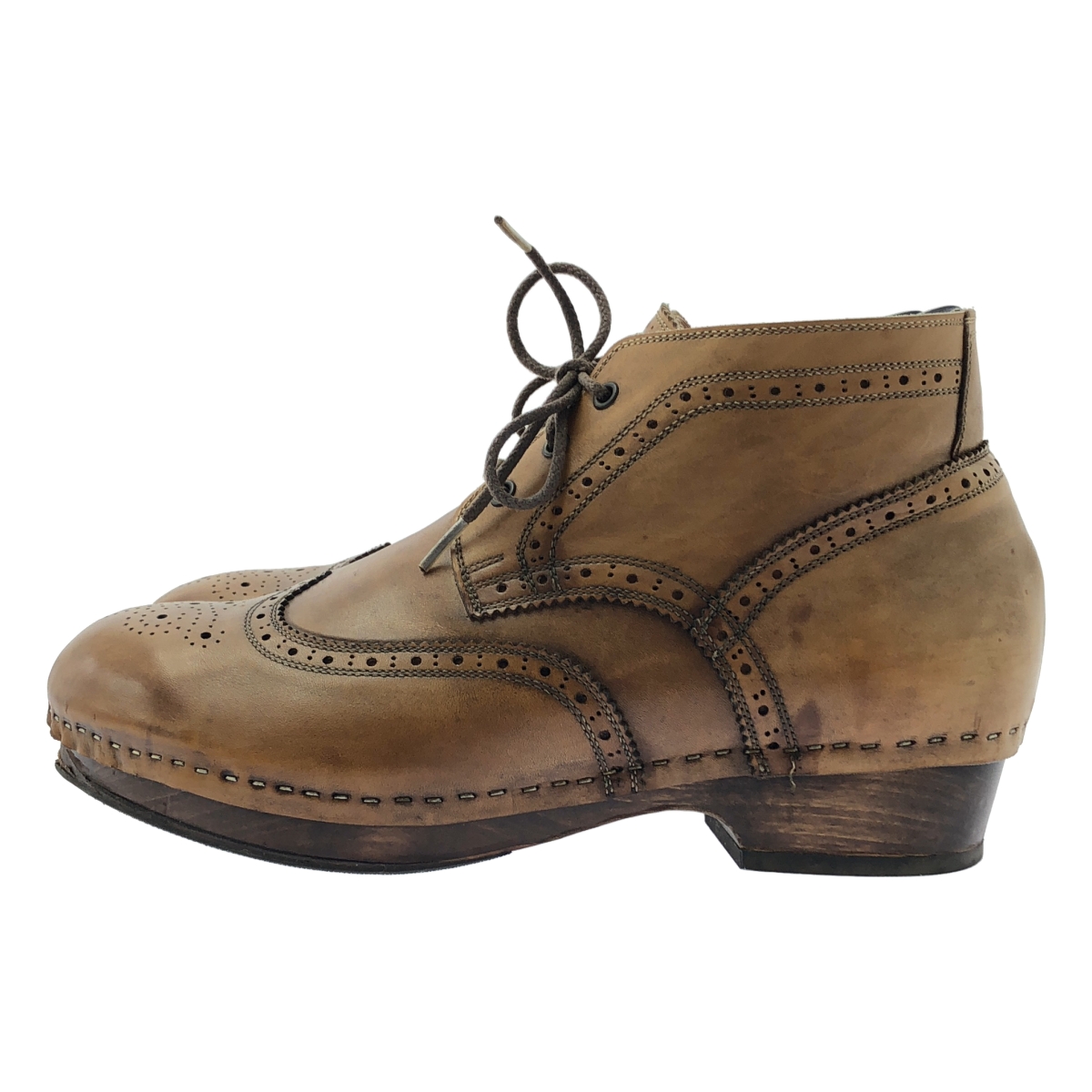 MIHARA YASUHIRO / ミハラヤスヒロ ウイングメダリオンチップ レザー サボ ブーツ