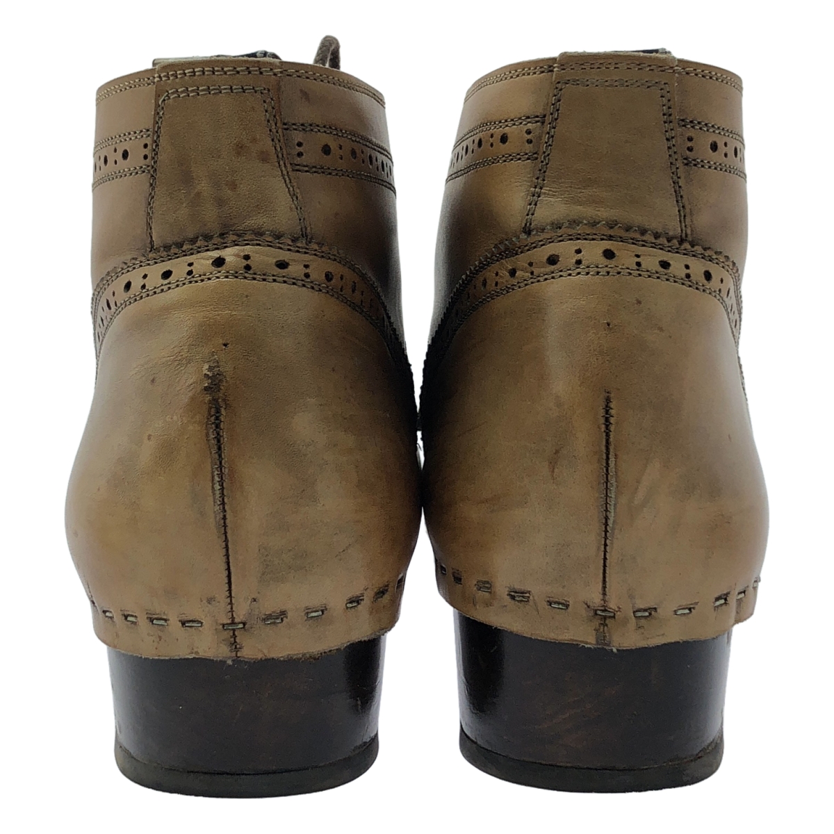 MIHARA YASUHIRO / ミハラヤスヒロ ウイングメダリオンチップ レザー サボ ブーツ