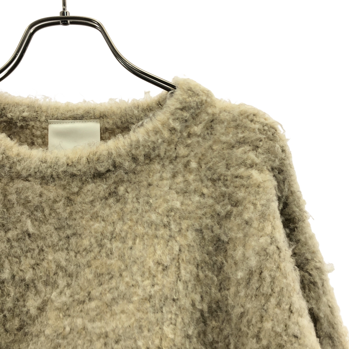 Whim Gazette / ウィムガゼット ミックスヤーンクルーネックニットプルオーバー