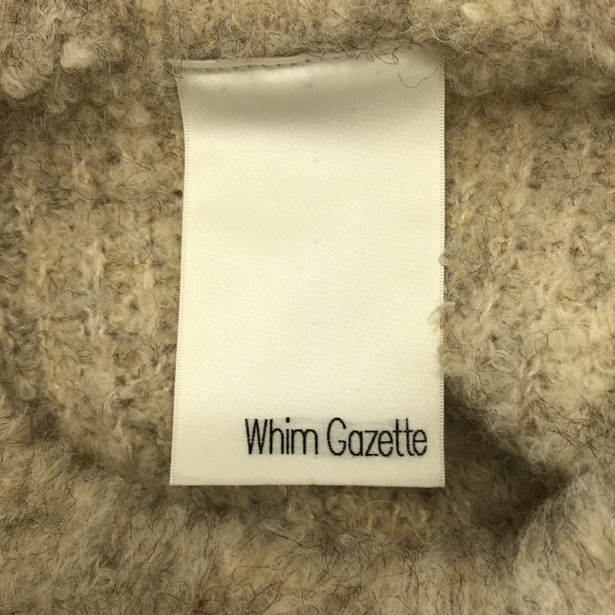 Whim Gazette / ウィムガゼット ミックスヤーンクルーネックニットプルオーバー