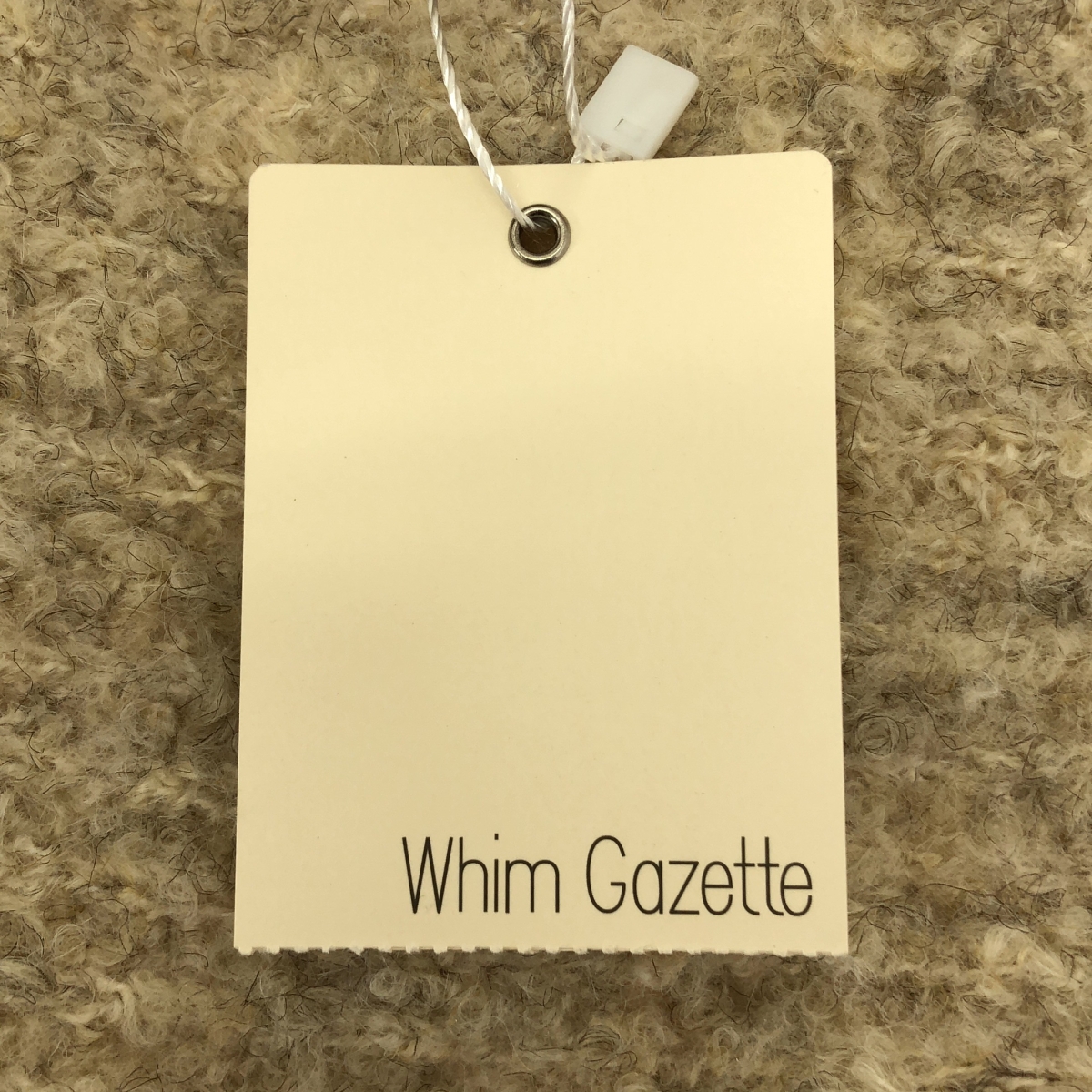 Whim Gazette / ウィムガゼット ミックスヤーンクルーネックニットプルオーバー
