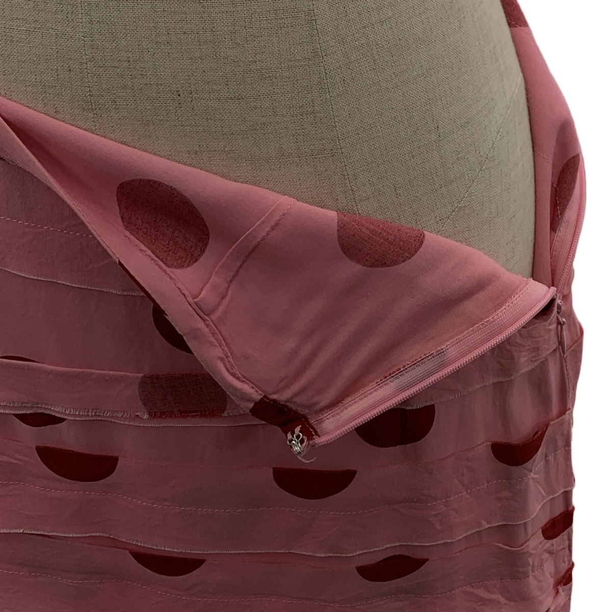 tricot COMME des GARCONS / トリココムデギャルソン ドット アシンメトリー ティアード スカート