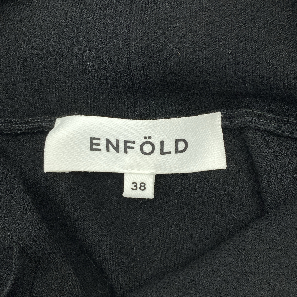 ENFOLD / エンフォルド CROPPED HOODED PULLOVER クロップド プルオーバーパーカー