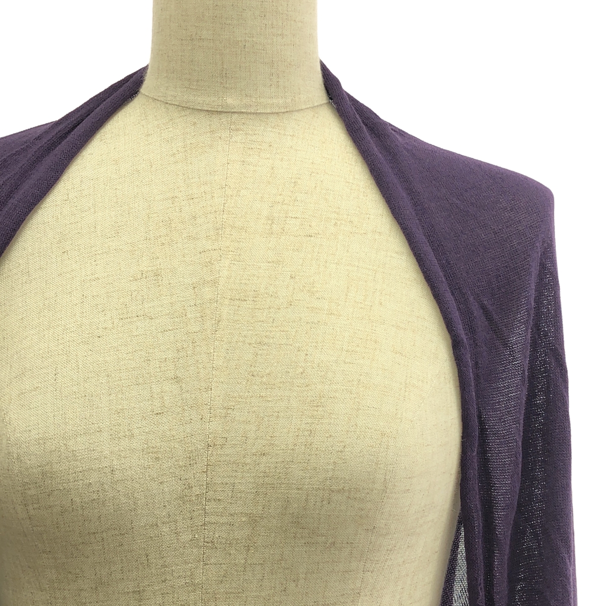 YOHJI YAMAMOTO +NOIR / ヨウジヤマモトプリュスノアール コットン 変形  ニット カーディガン