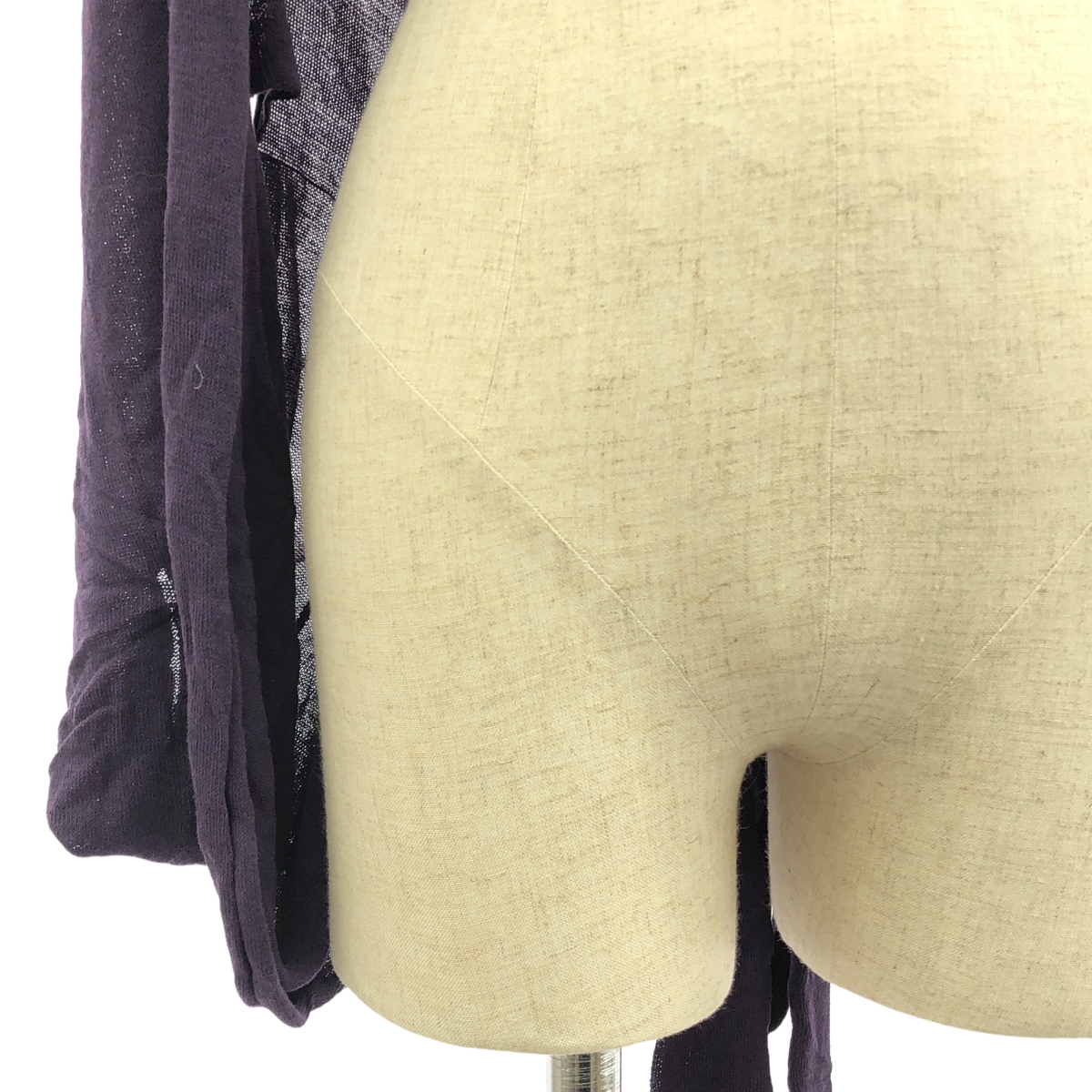 YOHJI YAMAMOTO +NOIR / ヨウジヤマモトプリュスノアール コットン 変形  ニット カーディガン