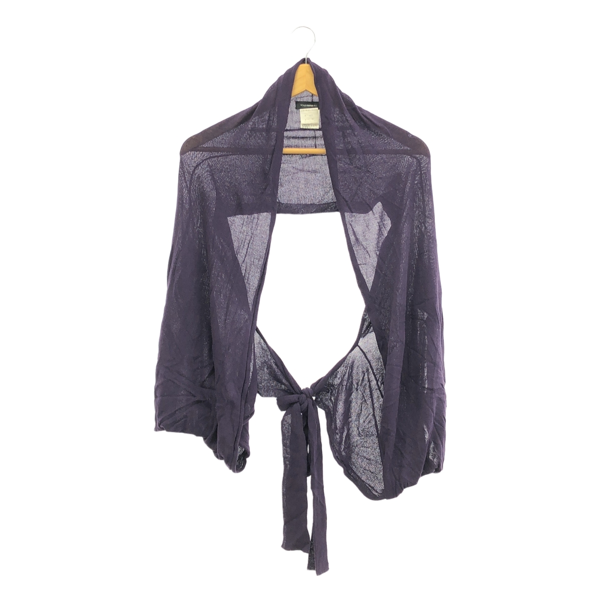 YOHJI YAMAMOTO +NOIR / ヨウジヤマモトプリュスノアール コットン 変形  ニット カーディガン