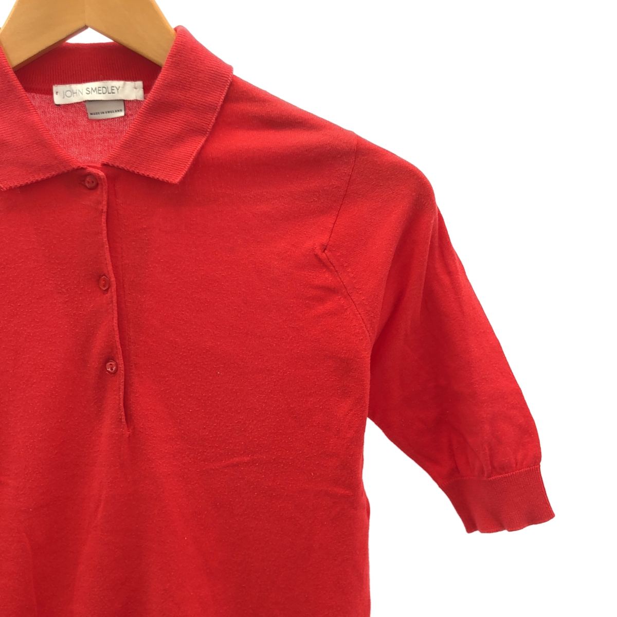 JOHN SMEDLEY / ジョンスメドレー コットン リブ ニット ポロシャツ