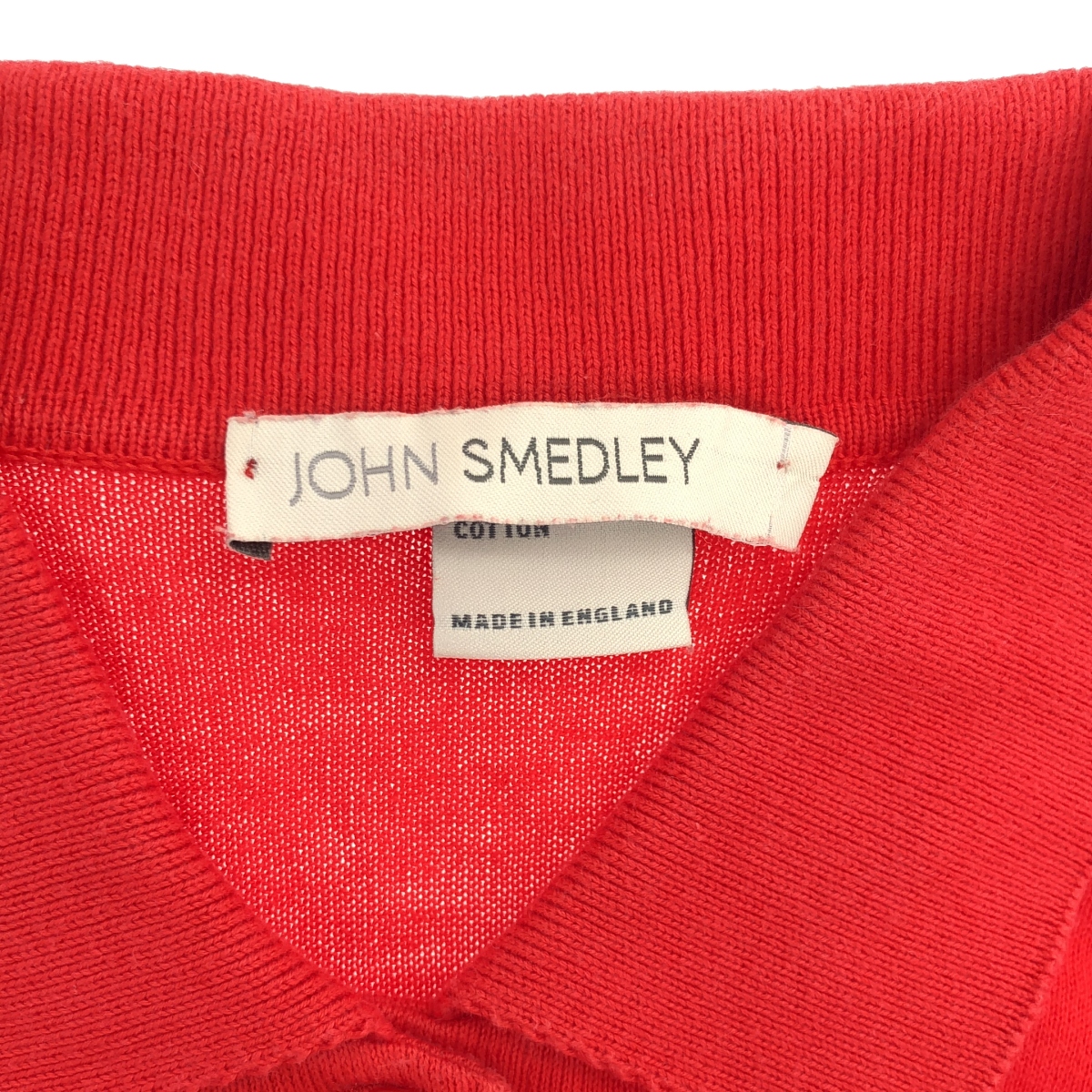 JOHN SMEDLEY / ジョンスメドレー コットン リブ ニット ポロシャツ