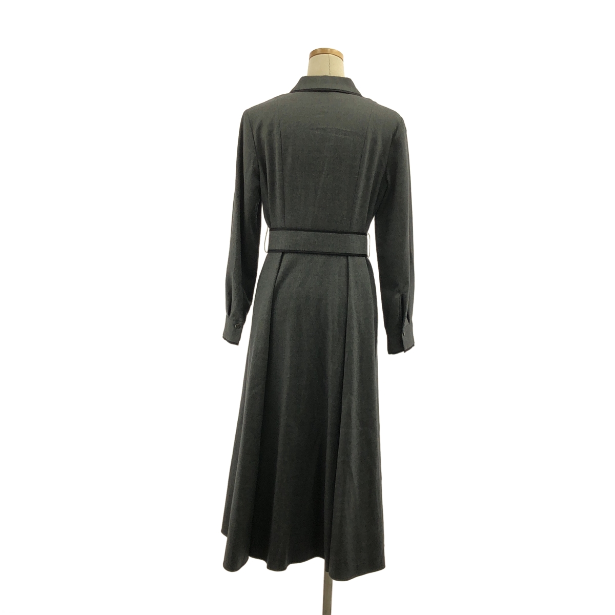 その他 ウール ベルテッド ドレス ワンピース