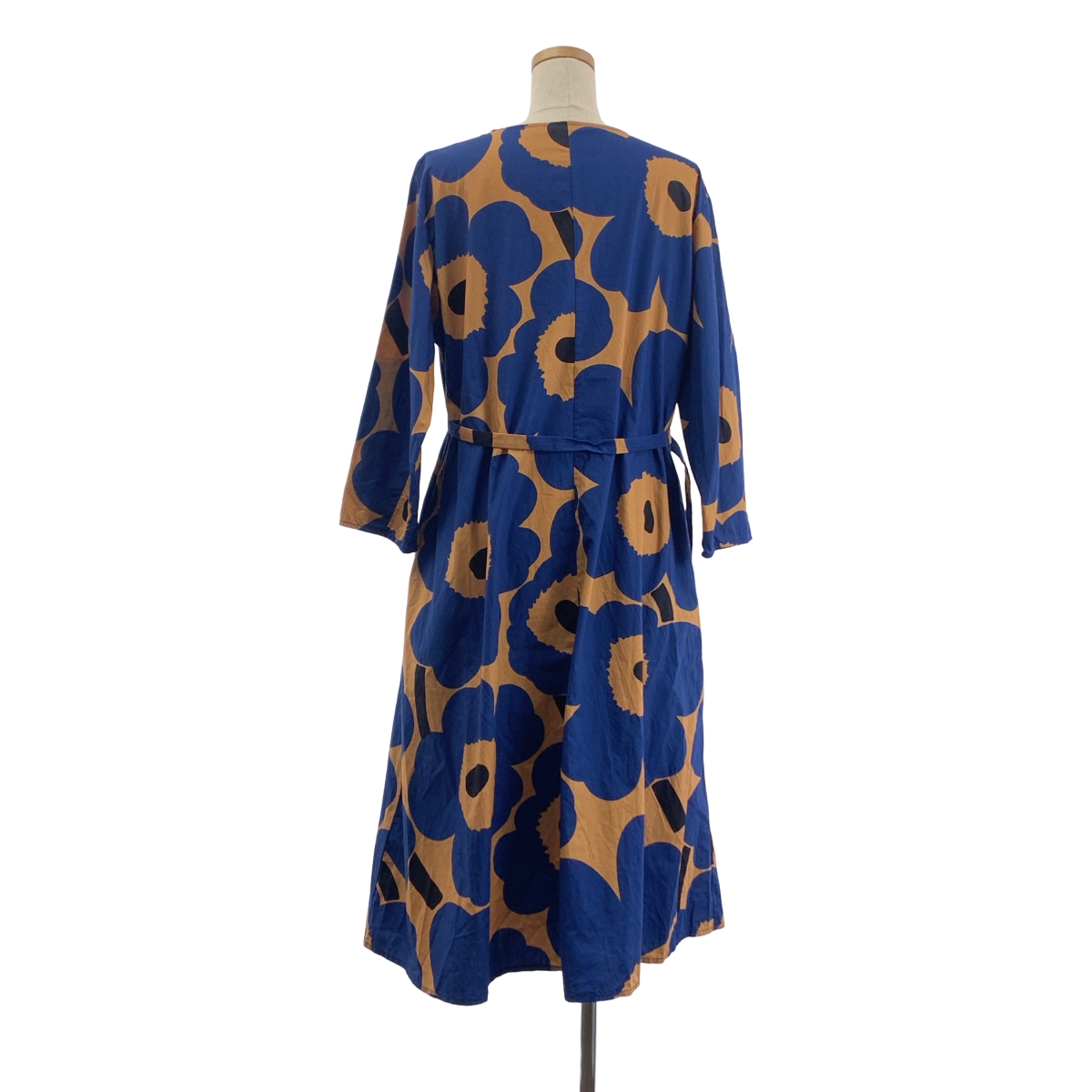 Marimekko / マリメッコ Pilasteri 2 Unikko / 総柄 ウニッコ ベルテッド ポケット付き ワンピース