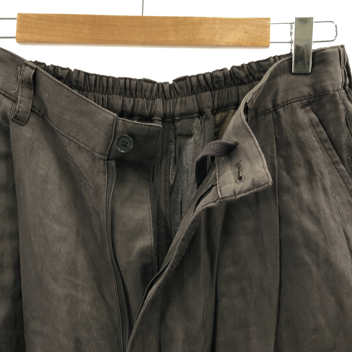 stein / シュタイン VIS/LI TWILL WIDE EASY TROUSERS / ヴィスコースレーヨン リネン ドローストリング ワイドパンツ