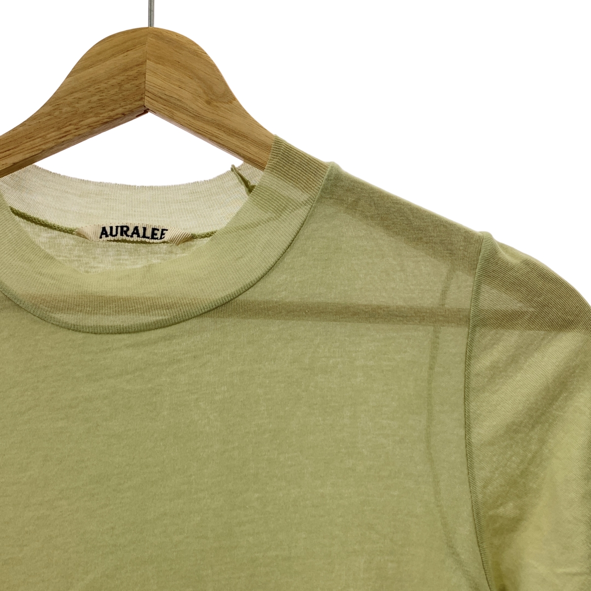 AURALEE / オーラリー GIZASUPERHIGHGAUGE SHEERRIB TEE / リブ カットソー Tシャツ