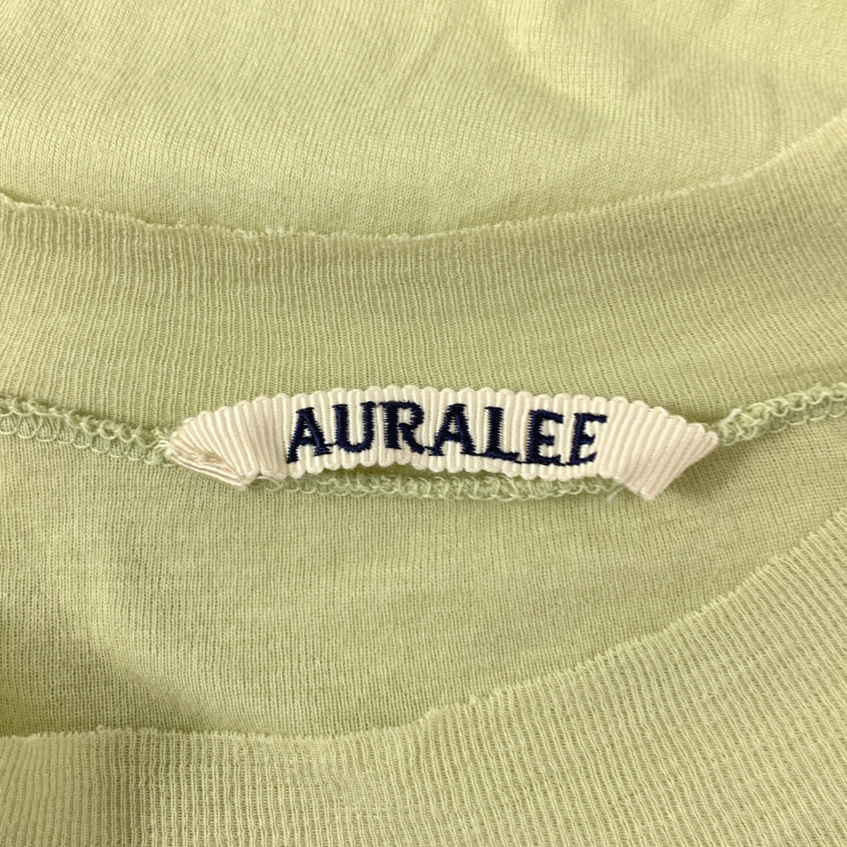AURALEE / オーラリー GIZASUPERHIGHGAUGE SHEERRIB TEE / リブ カットソー Tシャツ