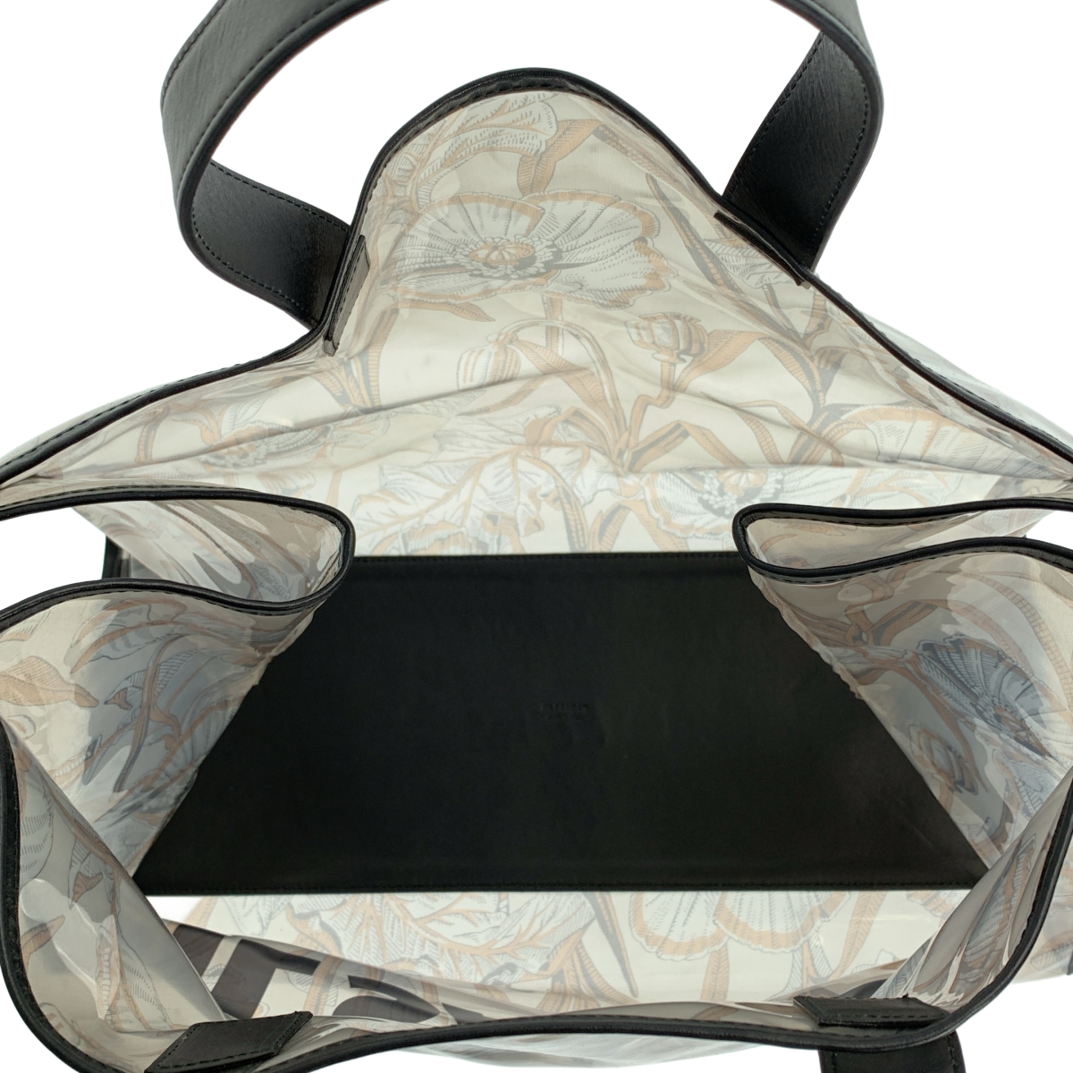 JIL SANDER / ジルサンダー プリント 総柄 PVC ワイド トートバッグ