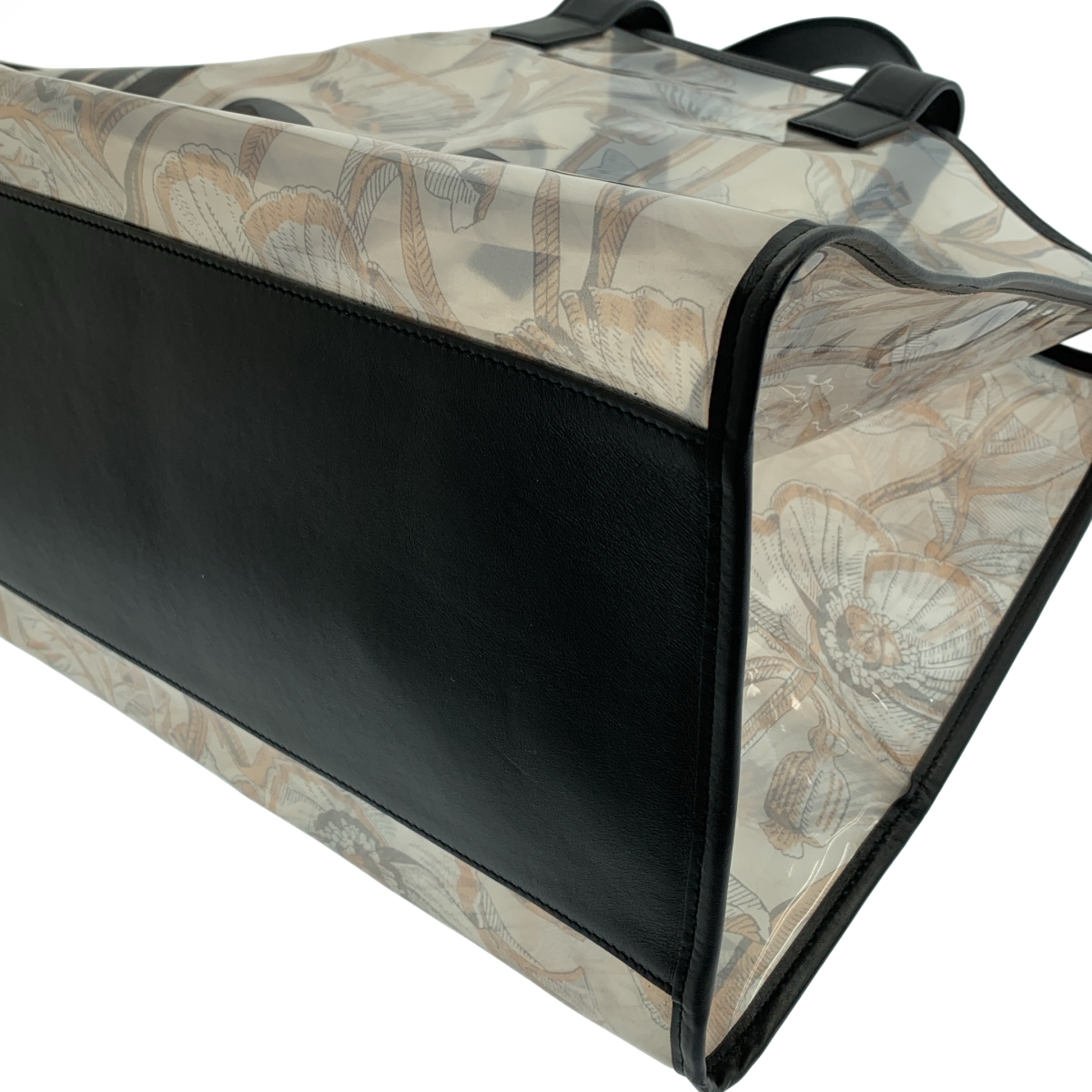 JIL SANDER / ジルサンダー プリント 総柄 PVC ワイド トートバッグ