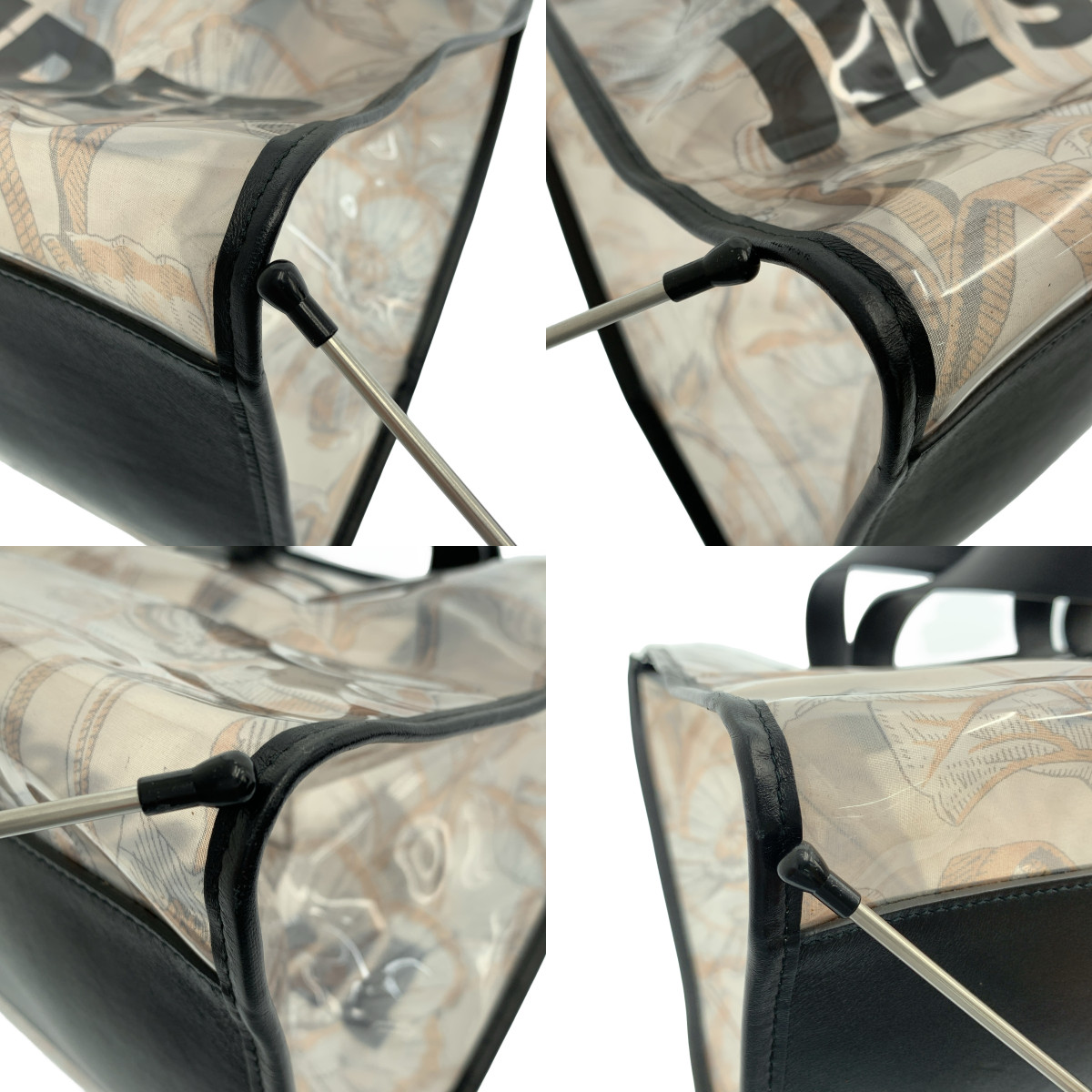 JIL SANDER / ジルサンダー プリント 総柄 PVC ワイド トートバッグ