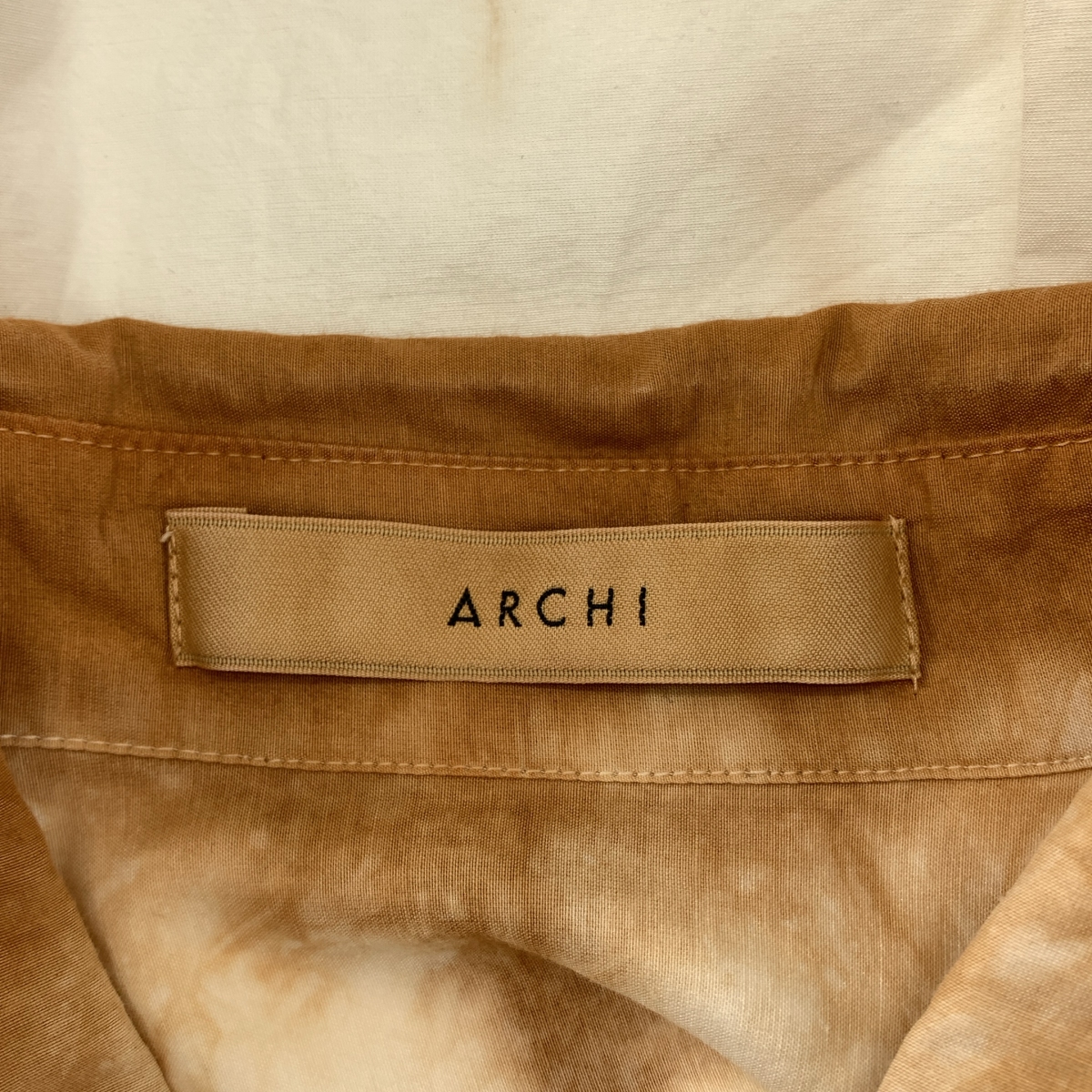 ARCHI / アーキ PLANT DYEING SHIRTS コットン シルク 草木染め 半袖シャツ