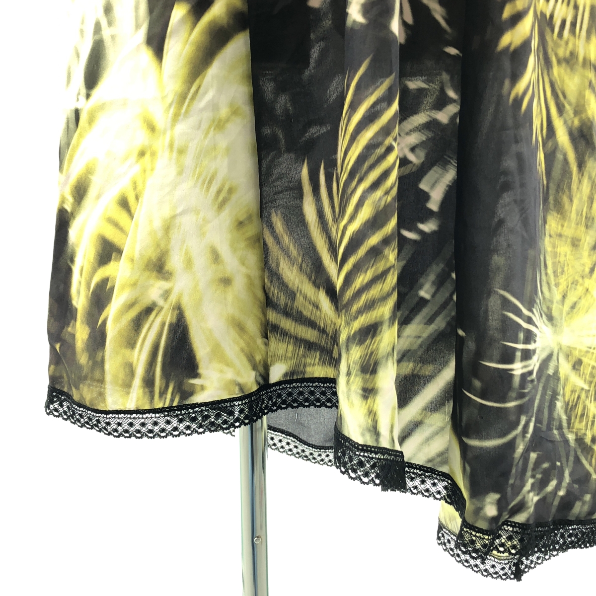 DRIES VAN NOTEN / ドリスヴァンノッテン シルク混 レース プリント キャミソール ワンピース