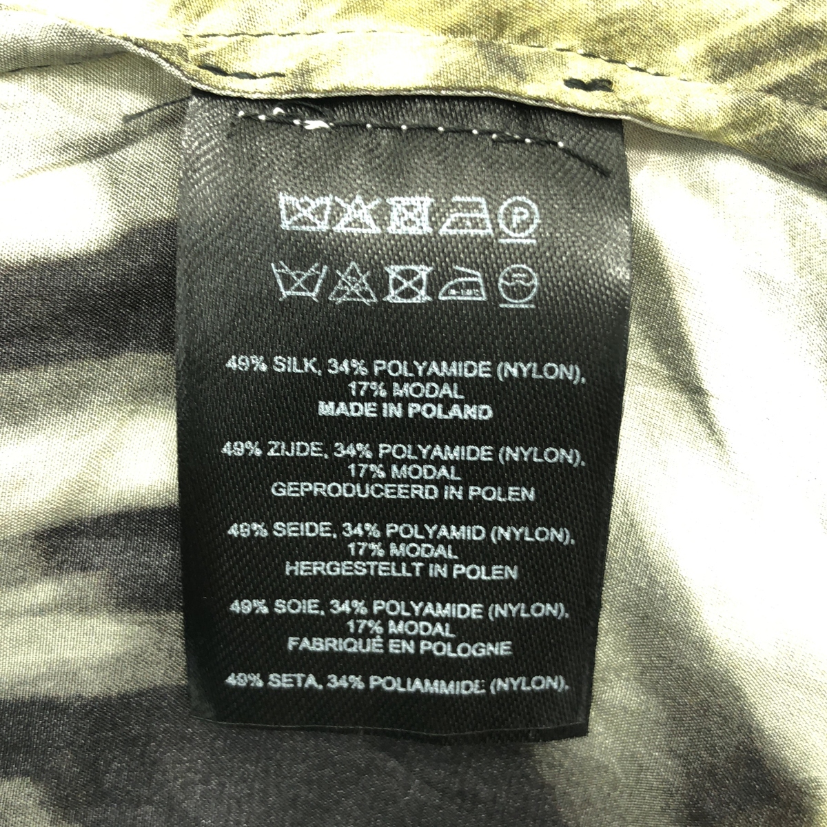 DRIES VAN NOTEN / ドリスヴァンノッテン シルク混 レース プリント キャミソール ワンピース