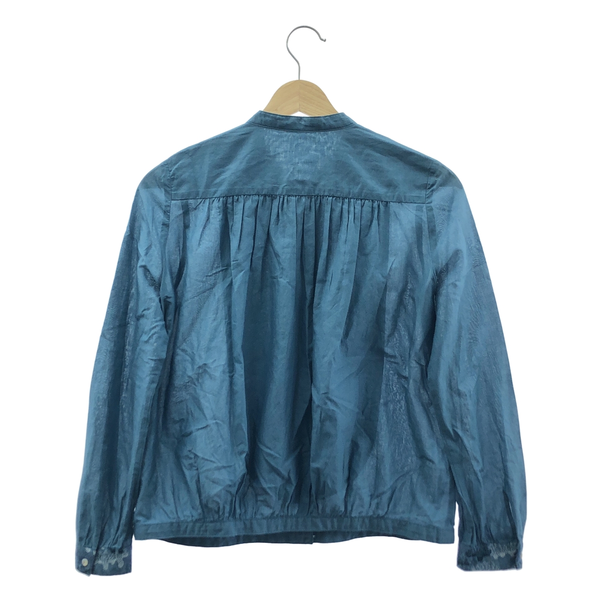 mina perhonen / ミナペルホネン trickle / エンブロイダリー ギャザー シャツ ブラウス