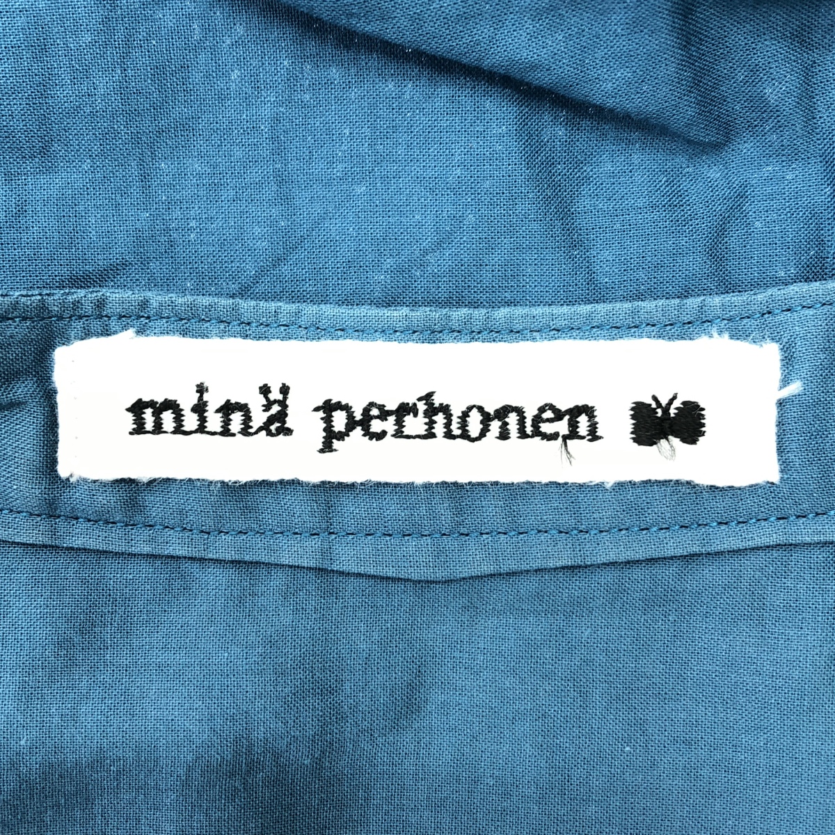 mina perhonen / ミナペルホネン trickle / エンブロイダリー ギャザー シャツ ブラウス