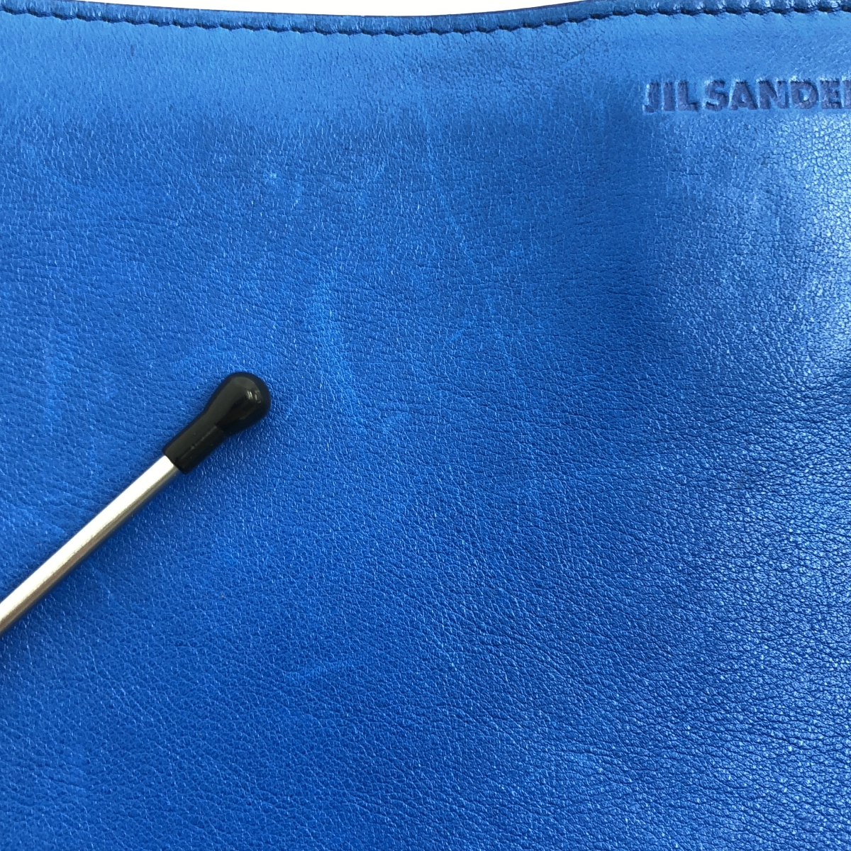 JIL SANDER / ジルサンダー バイカラー レザー クラッチバッグ