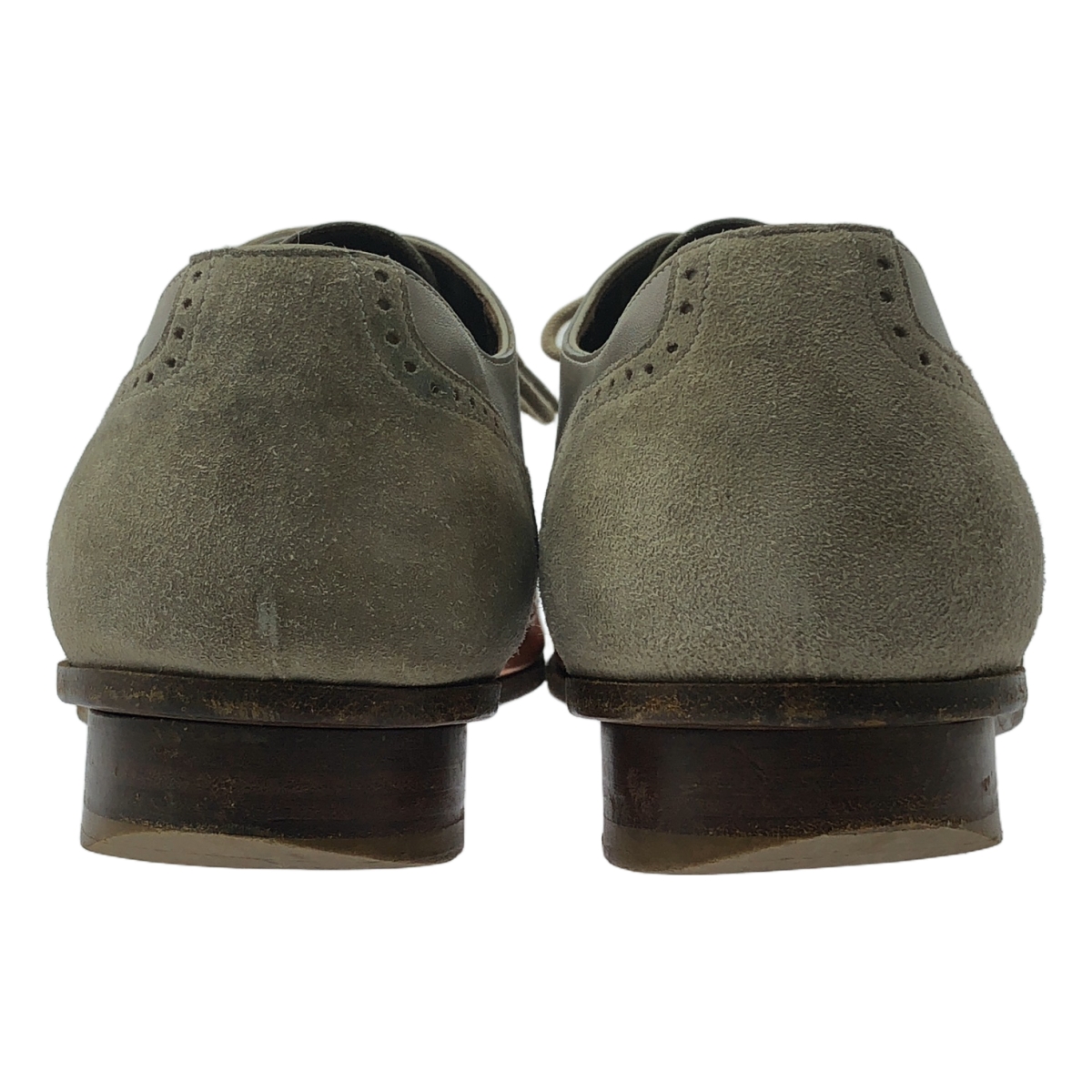 LANVIN / ランバン レザー スエード切替 レースアップ ドレスシューズ