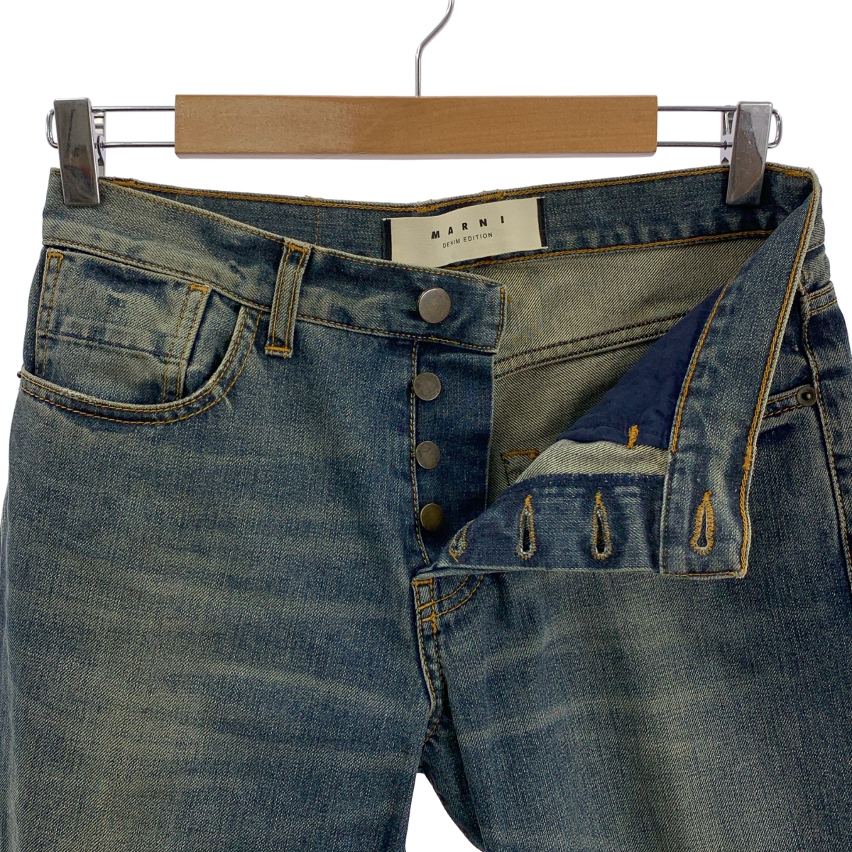 MARNI / マルニ COMMESSA ダメージ加工 テーパード デニムパンツ
