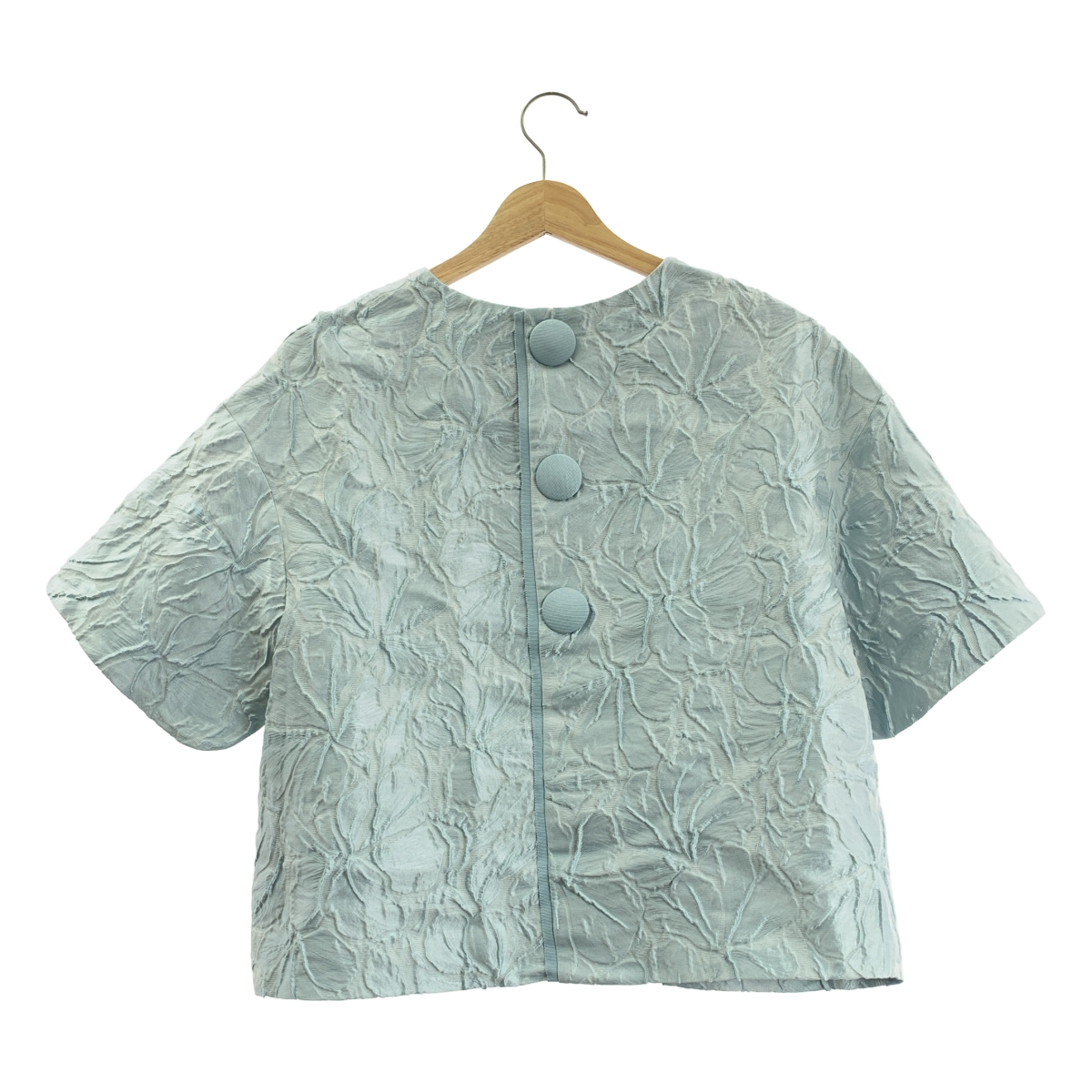 ADORE / アドーア フラワー ショートスリーブ プルオーバー ブラウス シャツ