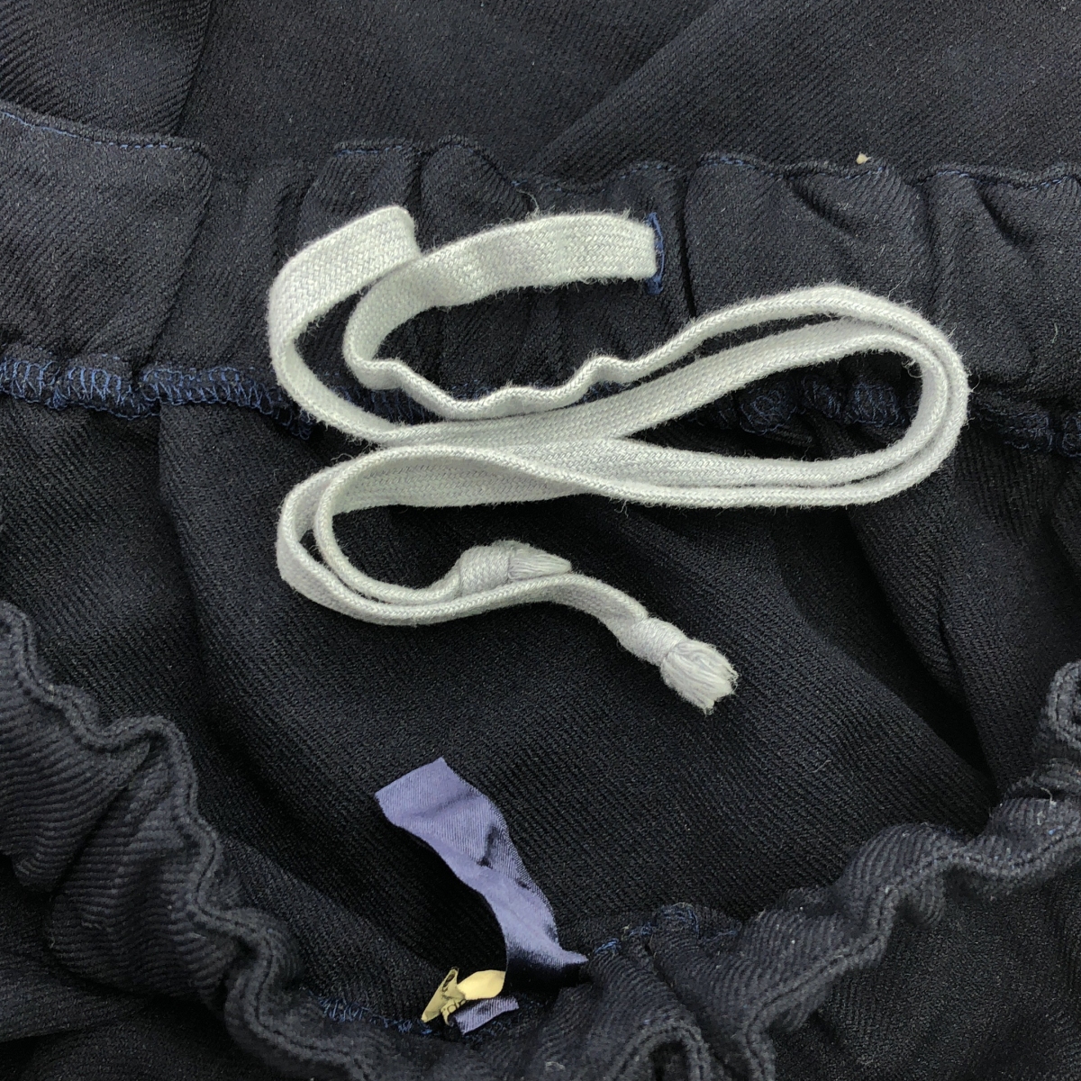 COMME des GARCONS / コムデギャルソン ポリエステル 縮絨 変形 立体 ドローストリング パンツ