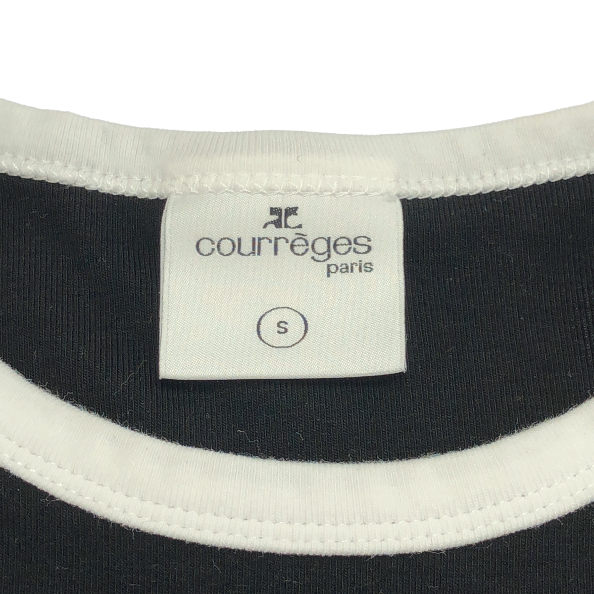 COURREGES / クレージュ ワンポイントロゴ クルーネック Tシャツ カットソー