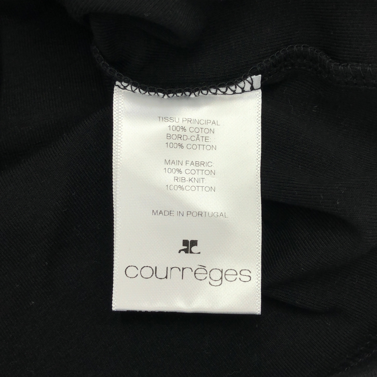 COURREGES / クレージュ ワンポイントロゴ クルーネック Tシャツ カットソー