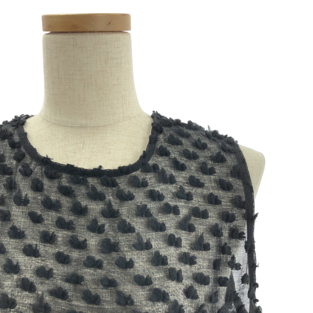 その他 【TORRAZZO DONNA / トラッゾドンナ】 2way dot tiered OP ドット ティアード シアー ワンピース