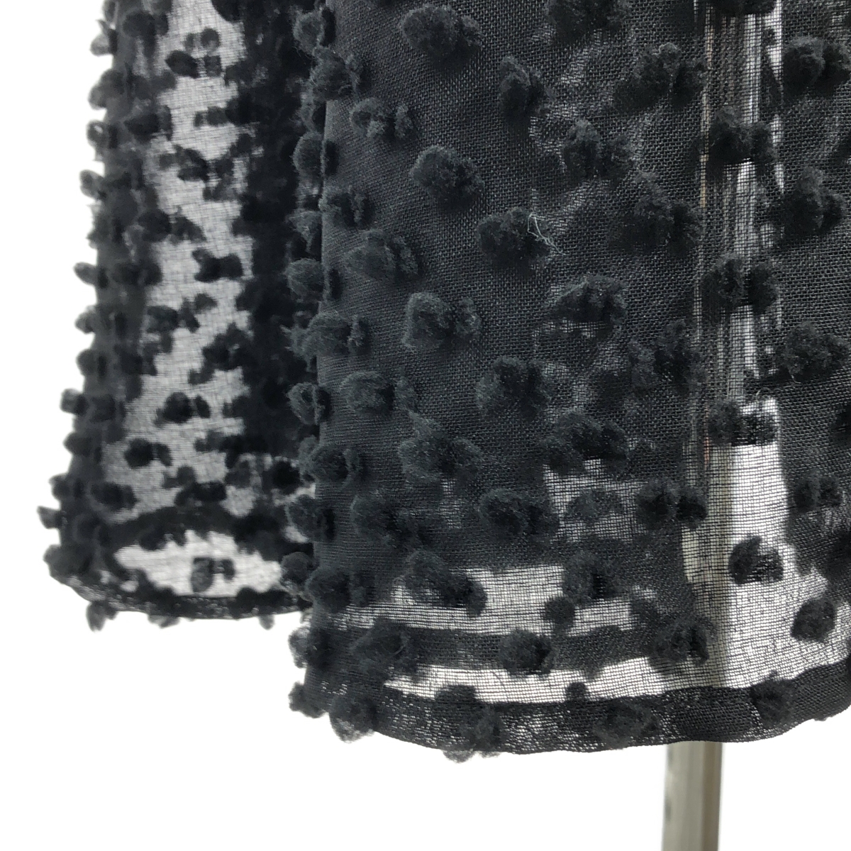 その他 【TORRAZZO DONNA / トラッゾドンナ】 2way dot tiered OP ドット ティアード シアー ワンピース