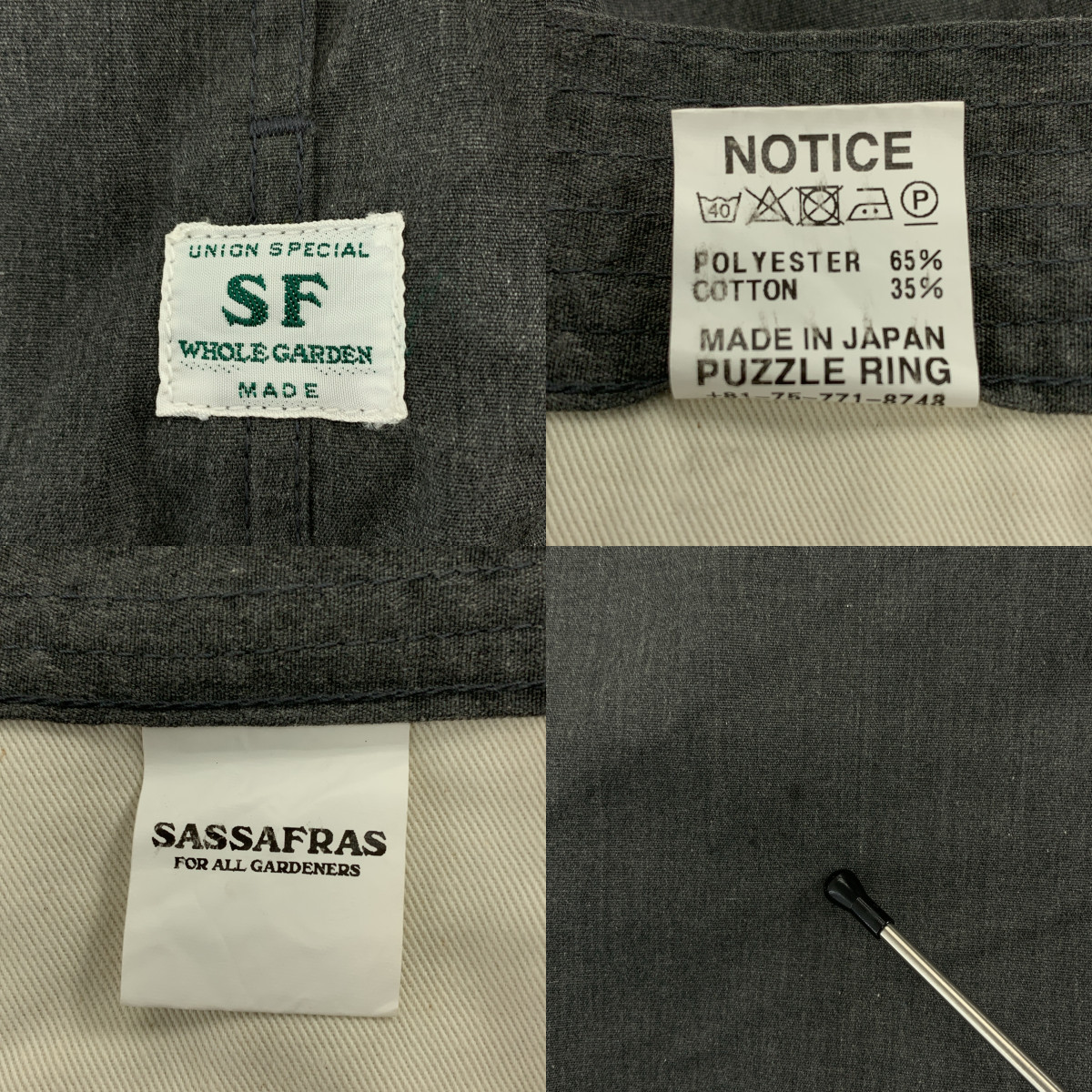 SASSAFRAS / ササフラス Fall Leaf Pants 1/2 T/C West Point ウエストポイント フォールリーフ ショートパンツ