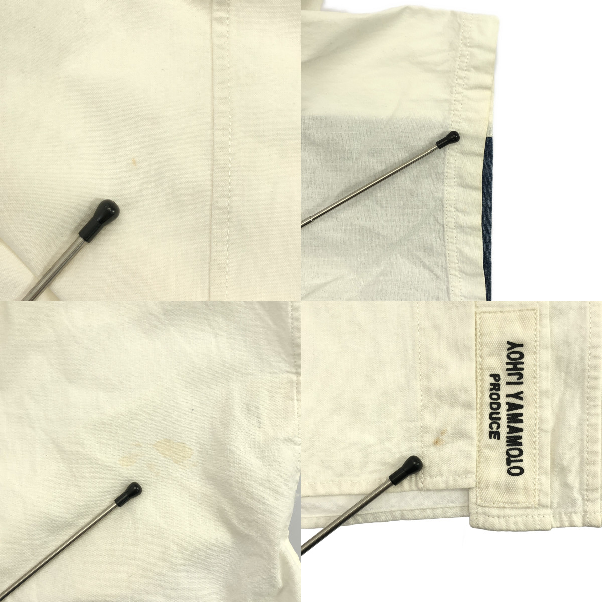 YOHJI YAMAMOTO POUR HOMME / ヨウジヤマモトプールオム デニム切替 パッチワーク 半袖シャツ