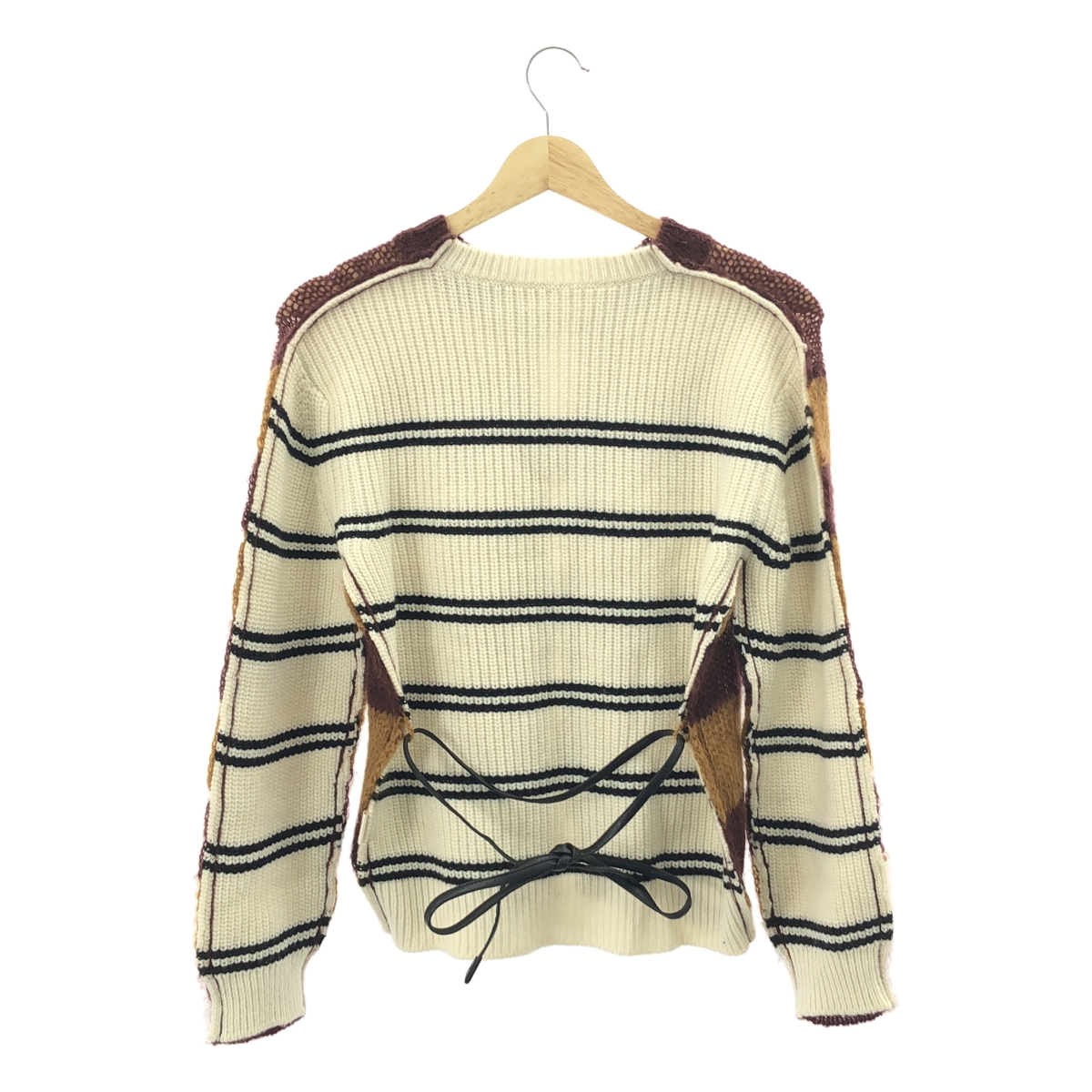 MARNI / マルニ モヘヤ切替 ボーダー ウールニット カーディガン