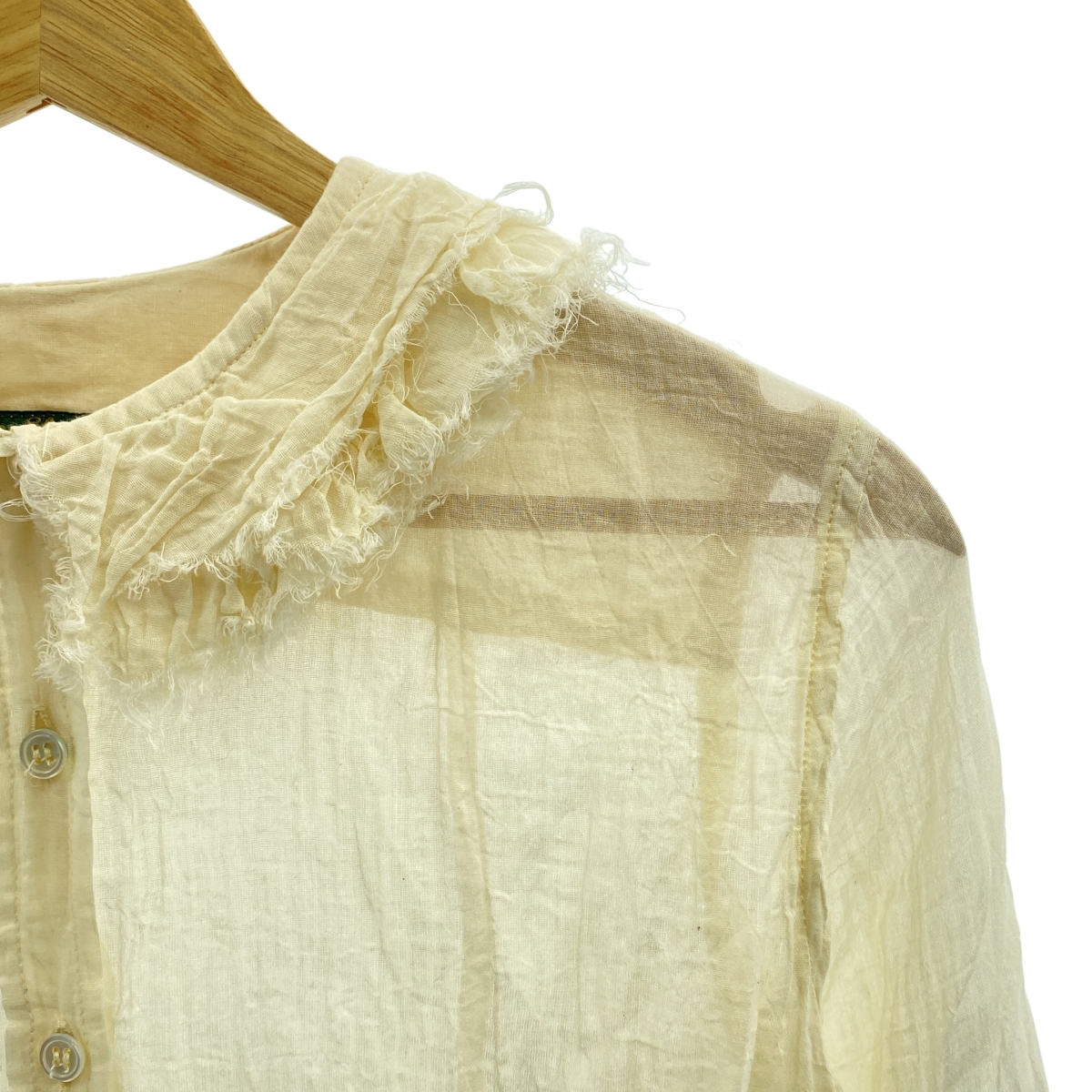 Paul Harnden / ポールハーデン cotton shirt / フリルカラー シャツ ブラウス