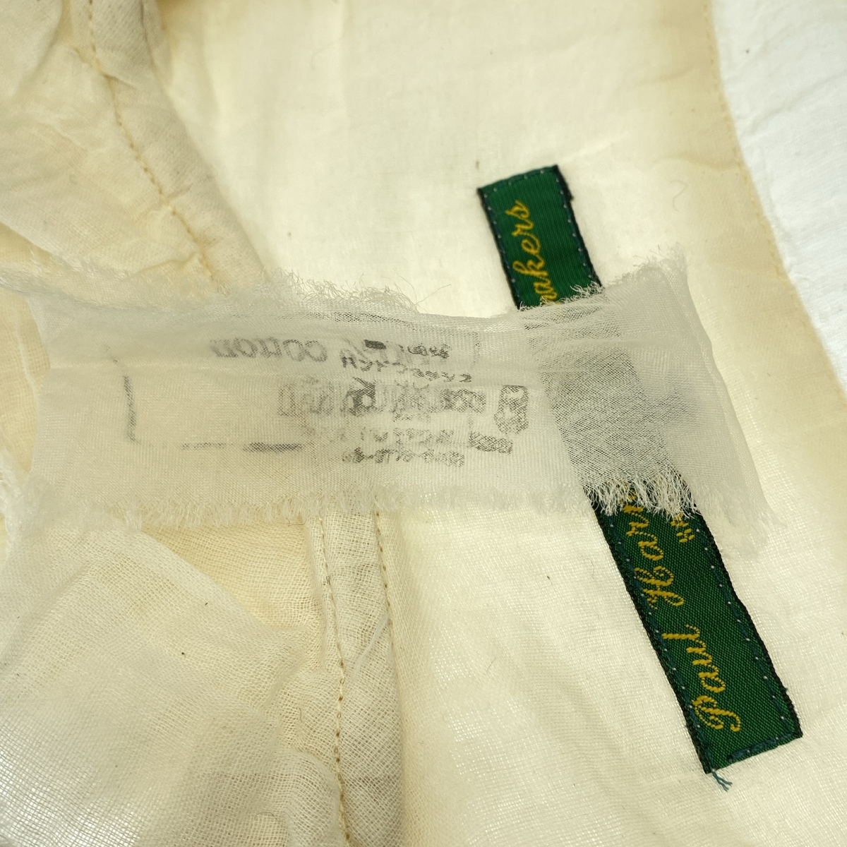 Paul Harnden / ポールハーデン cotton shirt / フリルカラー シャツ ブラウス