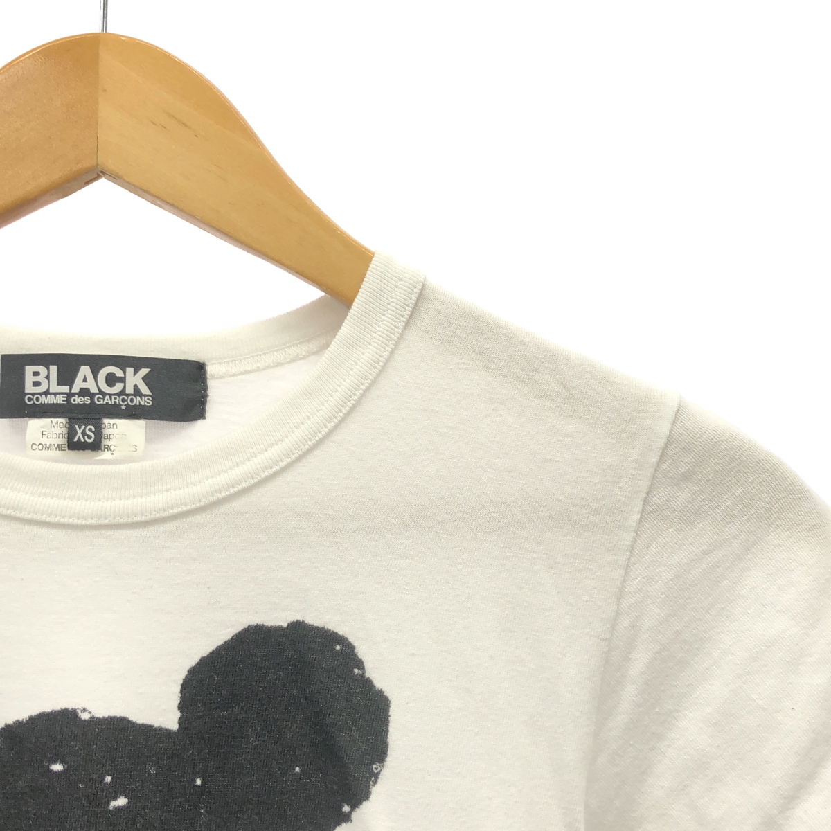 BLACK COMME des GARCONS / ブラックコムデギャルソン × Disney mickey / ディズニー ミッキー 両面プリント ロゴ Tシャツ カットソー