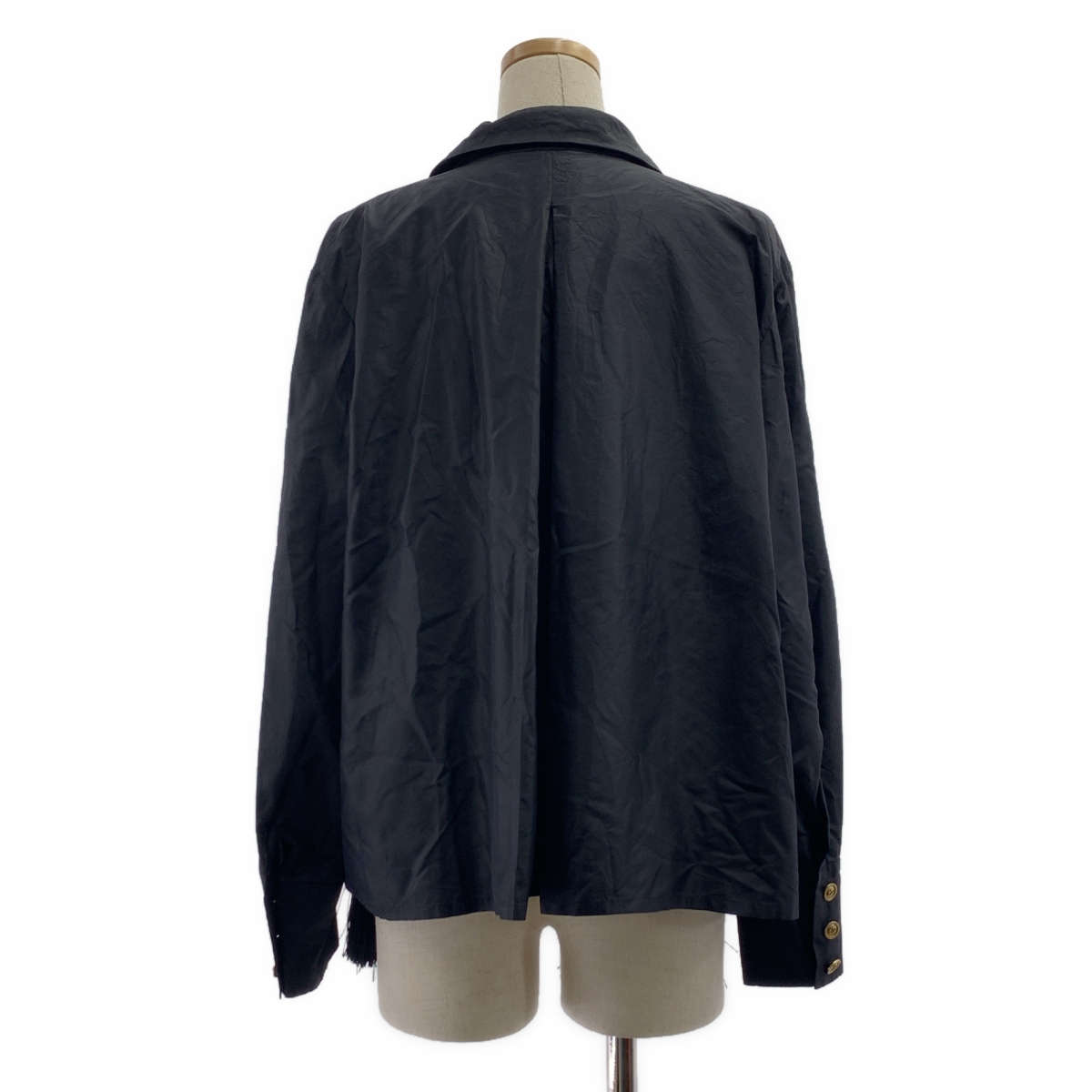 Christian Dior / クリスチャンディオール シルク CDロゴ ボタン フリンジタイ シャツ