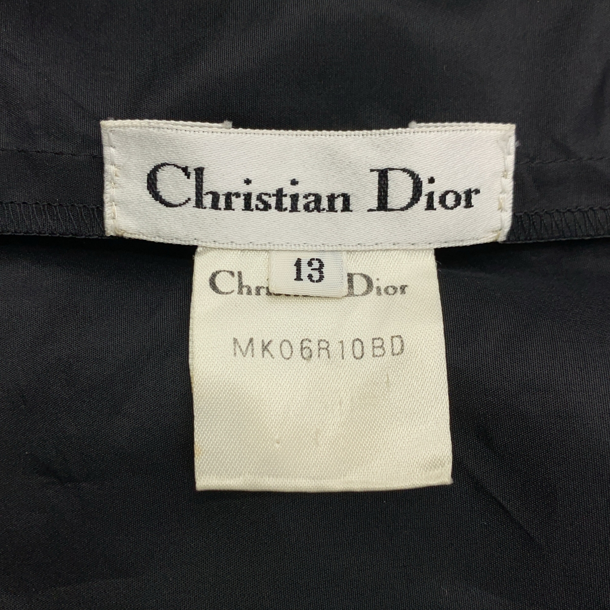 Christian Dior / クリスチャンディオール シルク CDロゴ ボタン フリンジタイ シャツ