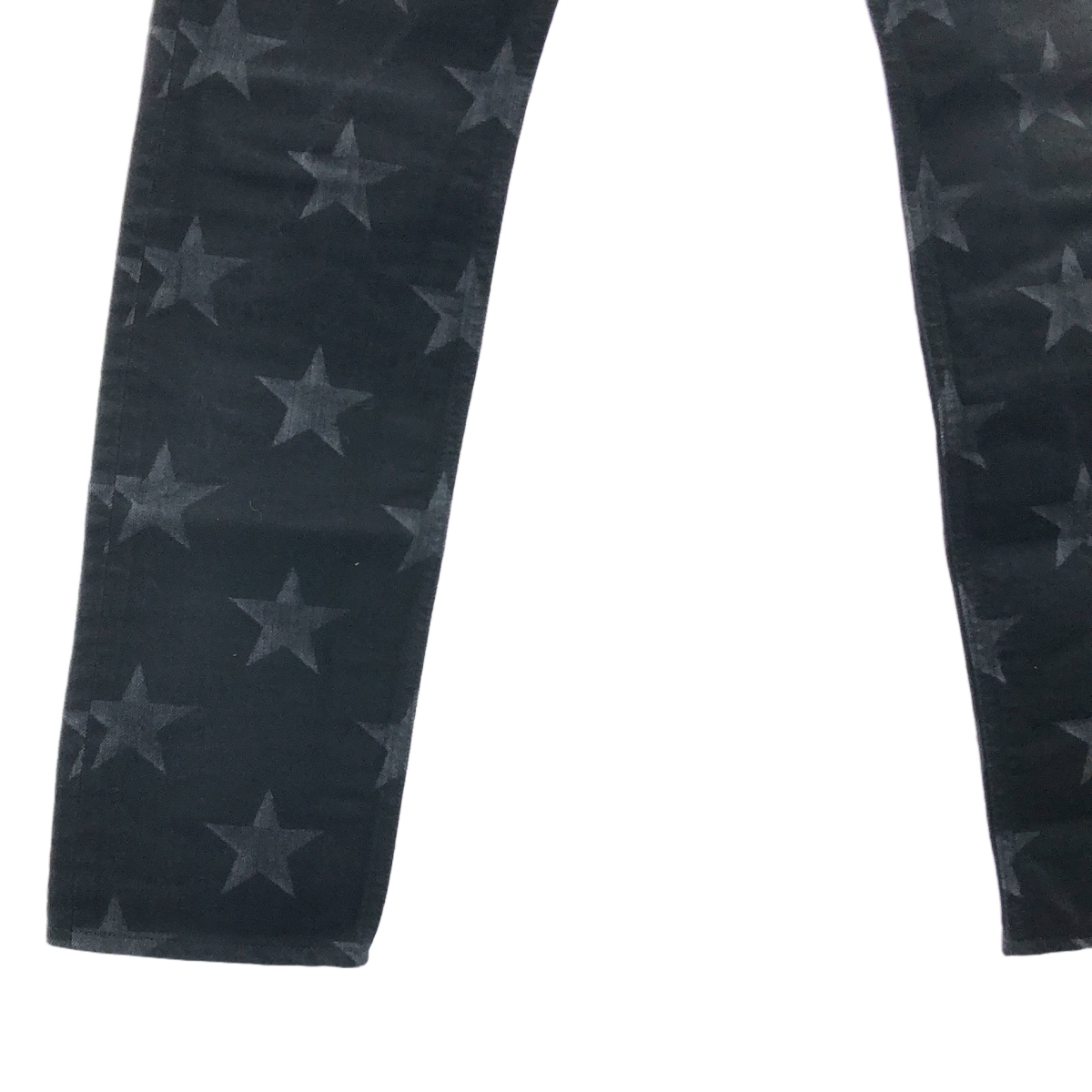 TAKAHIROMIYASHITA The Soloist / タカヒロミヤシタザソロイスト ×MINEDENIM マインデニム / スタープリント ブラックデニムパンツ