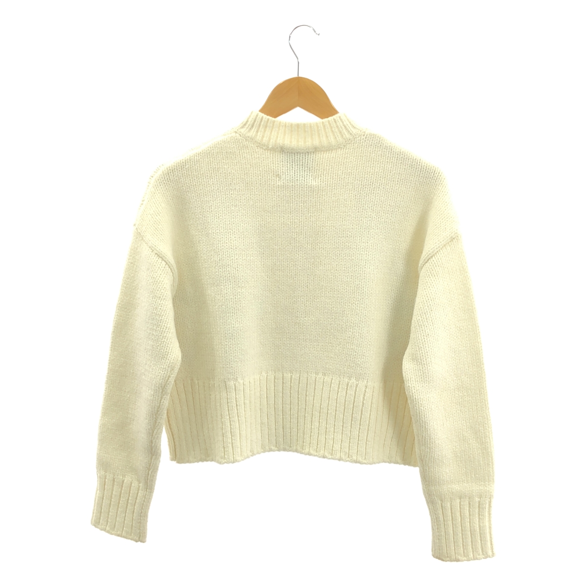 SEVEN TEN by MIHO KAWAHITO / セブンテンバイミホカワヒト ウール ビジュー 装飾 ニット カーディガン