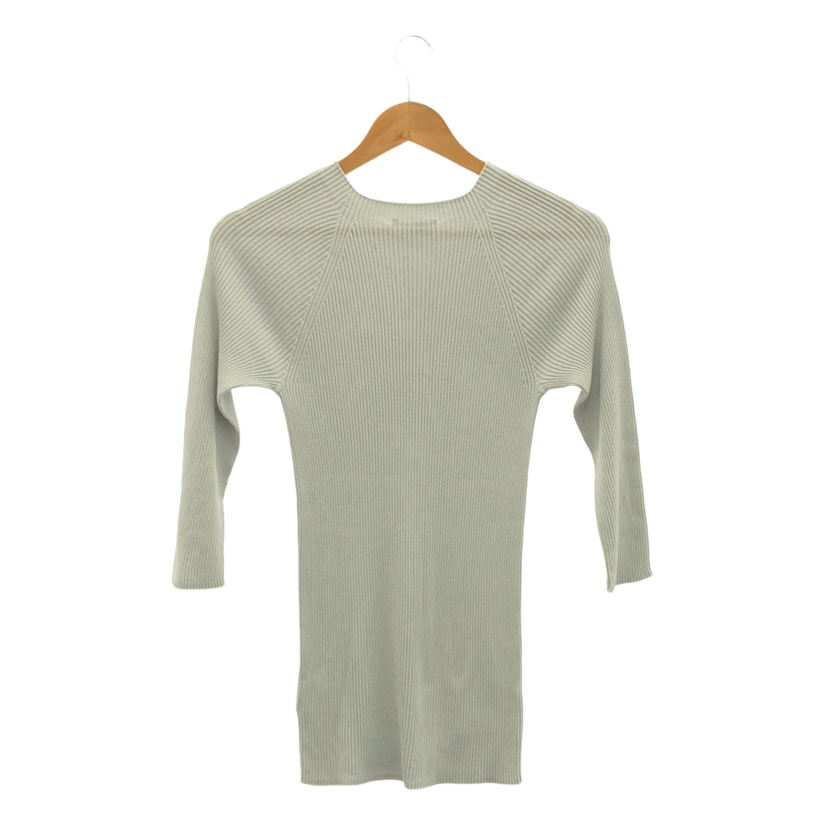 ENCHAINEMENT / アンシェヌマン コットン リブニット 長袖 カットソー