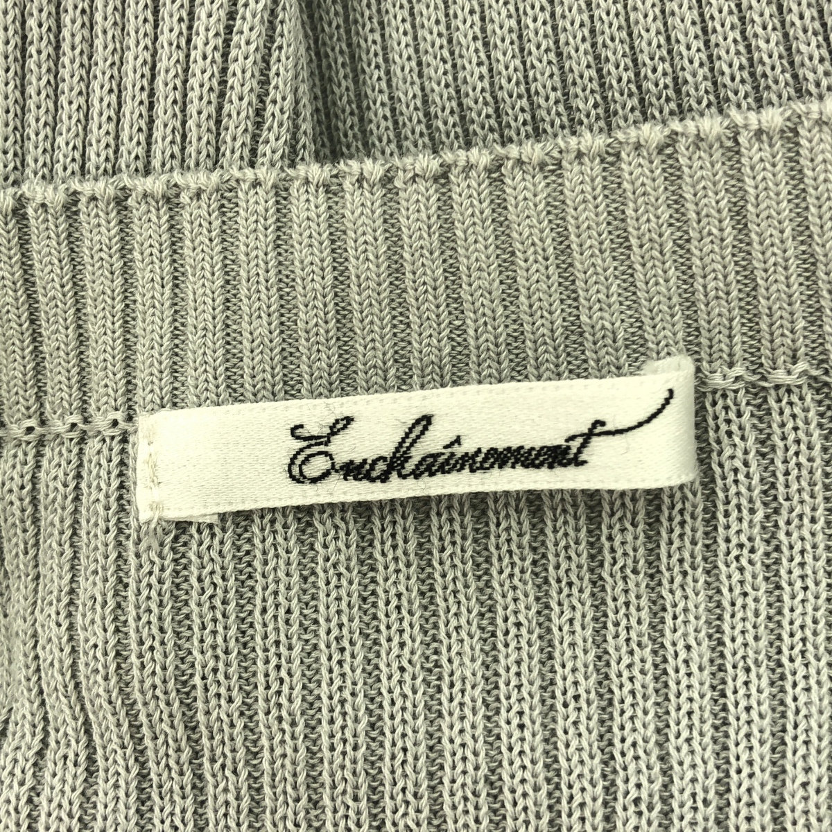 ENCHAINEMENT / アンシェヌマン コットン リブニット 長袖 カットソー