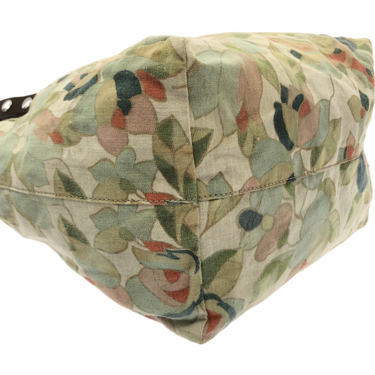 MARNI / マルニ レザー スタッズ装飾 総柄 ハンド トートバッグ