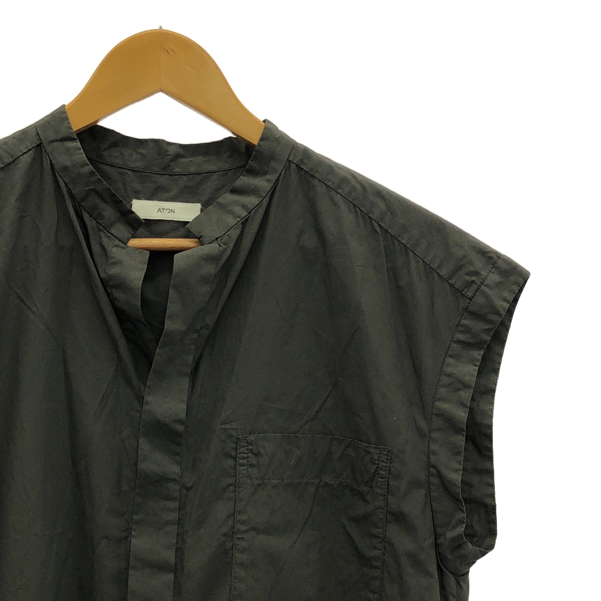 ATON / エイトン COTTON LAWN FLARED JUMPSUIT コットン オールインワン ジャンプスーツ パンツ