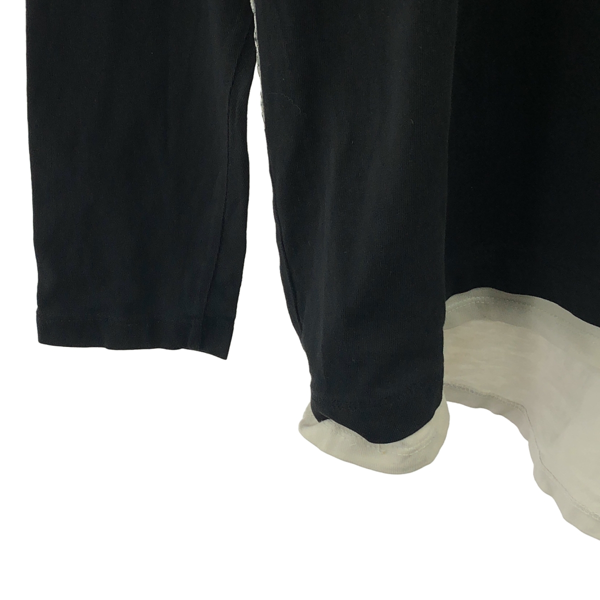 DIRK BIKKEMBERGS / ダークビッケンバーグ バックプリント 裾切替 ロングスリーブTシャツ