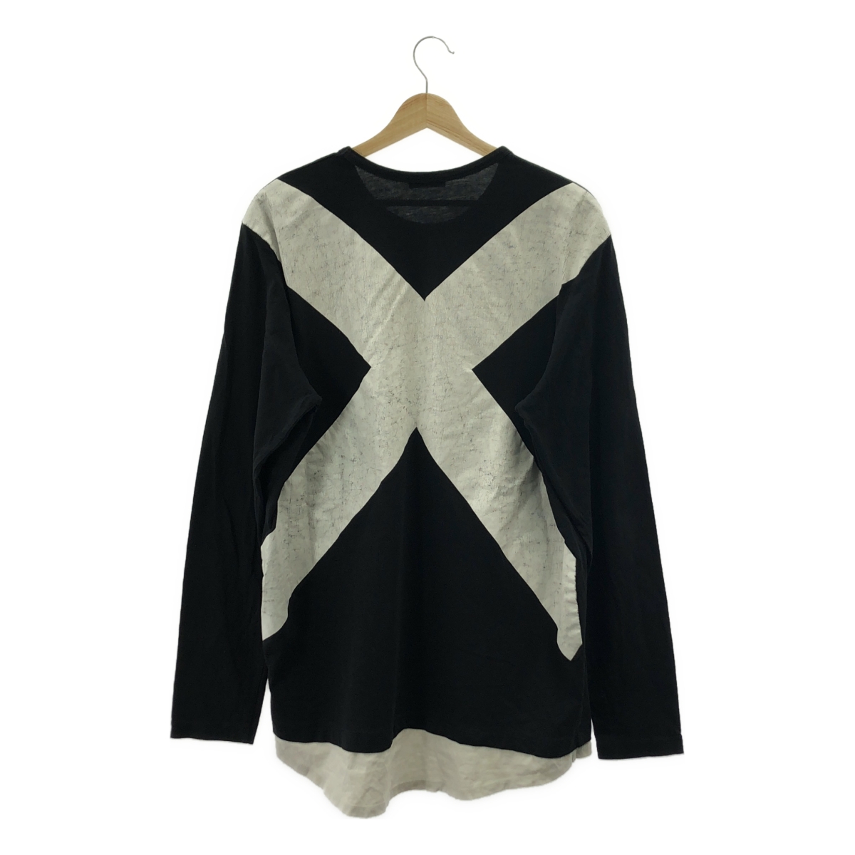 DIRK BIKKEMBERGS / ダークビッケンバーグ バックプリント 裾切替 ロングスリーブTシャツ